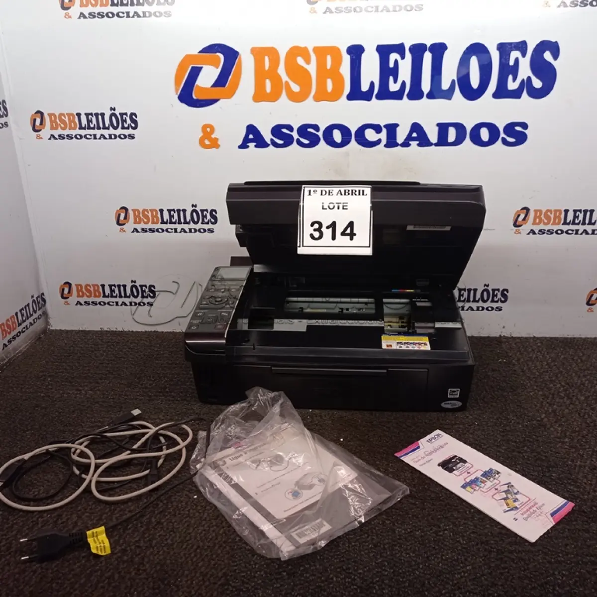 LOTE 314 - 01 IMPRESSORA EPSON TX410. (NO ESTADO) ATENÇÃO! FAZER A VISITAÇÃO ANTES DE ARREMATAR, NÃO SABEMOS SE FUNCIONA. LEILÃO NÃO TEM GARANTIA E NEM DEVOLUÇÃO, SUJEITO A POSSÍVEIS AVARIAS VISÍVEIS/OCULTAS E/OU AUSÊNCIA DE COMPONENTES.