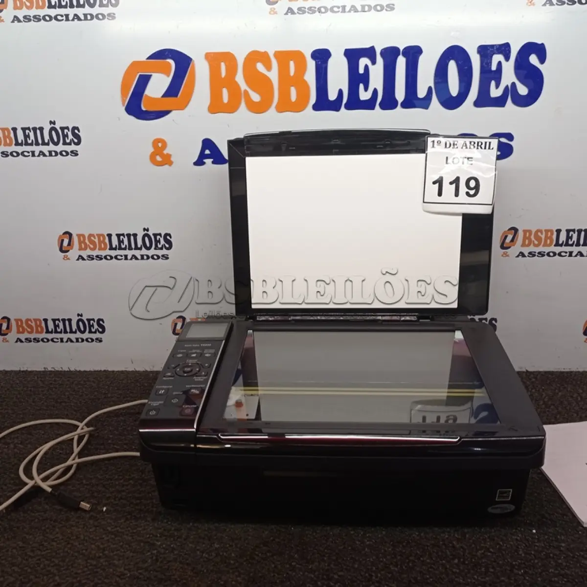 LOTE 119 - 01 IMPRESSORA EPSON TX410. (NO ESTADO) ATENÇÃO! FAZER A VISITAÇÃO ANTES DE ARREMATAR, NÃO SABEMOS SE FUNCIONA. LEILÃO NÃO TEM GARANTIA E NEM DEVOLUÇÃO, SUJEITO A POSSÍVEIS AVARIAS VISÍVEIS/OCULTAS E/OU AUSÊNCIA DE COMPONENTES.