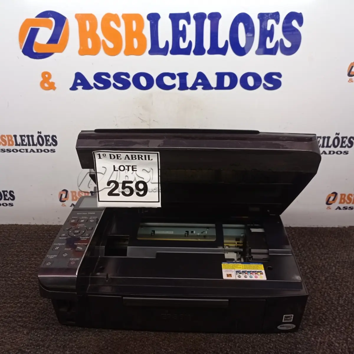 LOTE 259 - 01 IMPRESSORA EPSON TX410. (NO ESTADO) ATENÇÃO! FAZER A VISITAÇÃO ANTES DE ARREMATAR, NÃO SABEMOS SE FUNCIONA. LEILÃO NÃO TEM GARANTIA E NEM DEVOLUÇÃO, SUJEITO A POSSÍVEIS AVARIAS VISÍVEIS/OCULTAS E/OU AUSÊNCIA DE COMPONENTES.