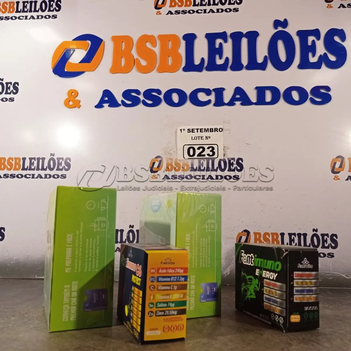 LOTE 023 - 02 CAIXAS DE CHÁ, 01 CAIXA DE FONTIMUNO C6 E 01 CAIXA DE FONTIMUNO ENERGY. (NO ESTADO) ATENÇÃO! FAZER A VISITAÇÃO ANTES DE ARREMATAR, NÃO SABEMOS SE FUNCIONA. LEILÃO NÃO TEM GARANTIA E NEM DEVOLUÇÃO, SUJEITO A POSSÍVEIS AVARIAS VISÍVEIS/OCULTAS E/OU AUSÊNCIA DE COMPONENTES.