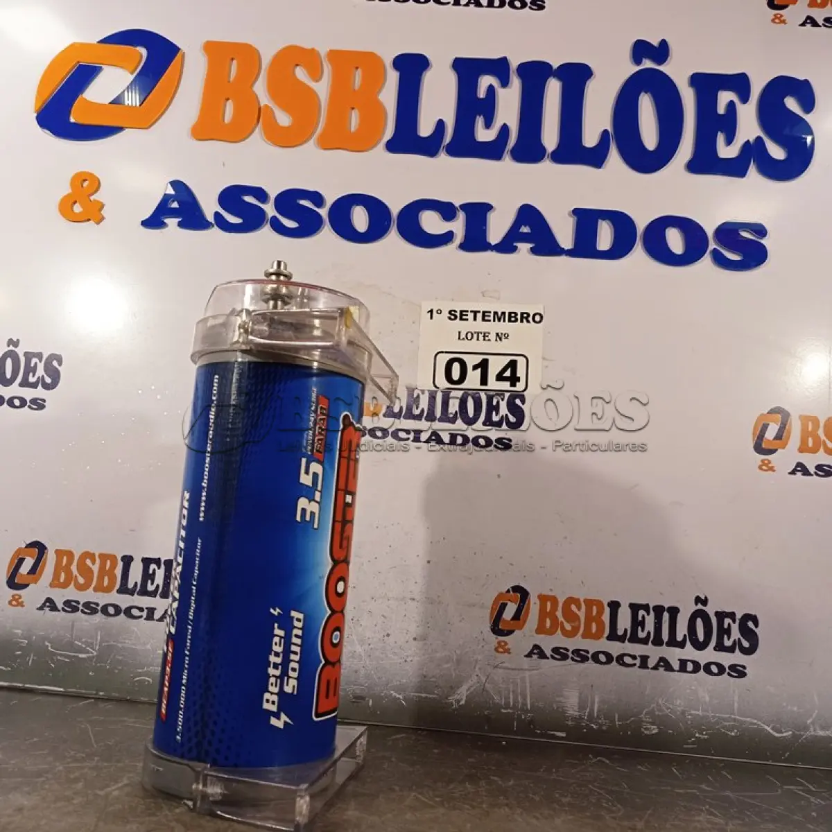 LOTE 014 - 01 MEGA CAPACITOR BOOSTER. (NO ESTADO) ATENÇÃO! FAZER A VISITAÇÃO ANTES DE ARREMATAR, NÃO SABEMOS SE FUNCIONA. LEILÃO NÃO TEM GARANTIA E NEM DEVOLUÇÃO, SUJEITO A POSSÍVEIS AVARIAS VISÍVEIS/OCULTAS E/OU AUSÊNCIA DE COMPONENTES.