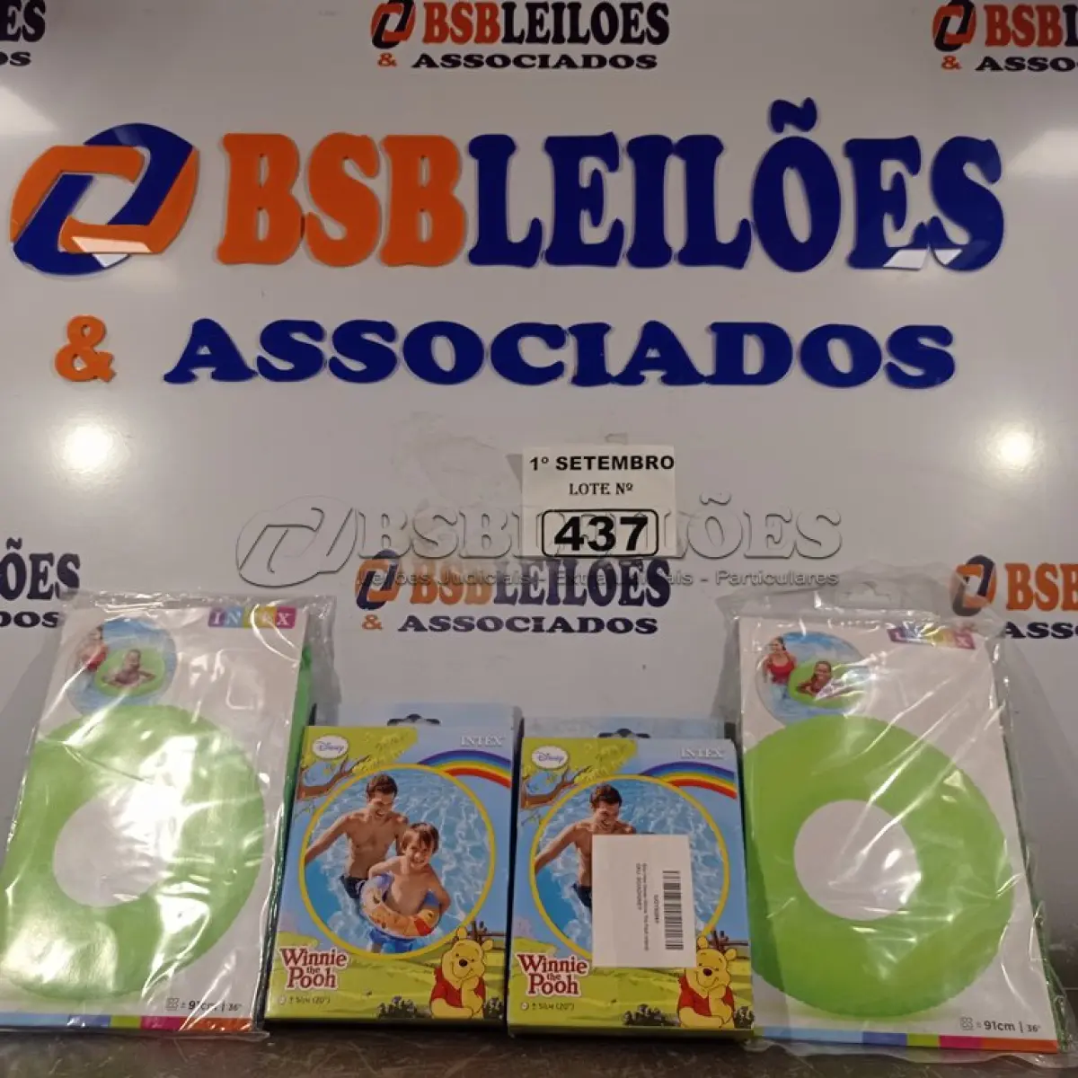 LOTE 437 - 04 BOIAS INFANTIL. (NO ESTADO) ATENÇÃO! FAZER A VISITAÇÃO ANTES DE ARREMATAR, NÃO SABEMOS SE FUNCIONA. LEILÃO NÃO TEM GARANTIA E NEM DEVOLUÇÃO, SUJEITO A POSSÍVEIS AVARIAS VISÍVEIS/OCULTAS E/OU AUSÊNCIA DE COMPONENTES.