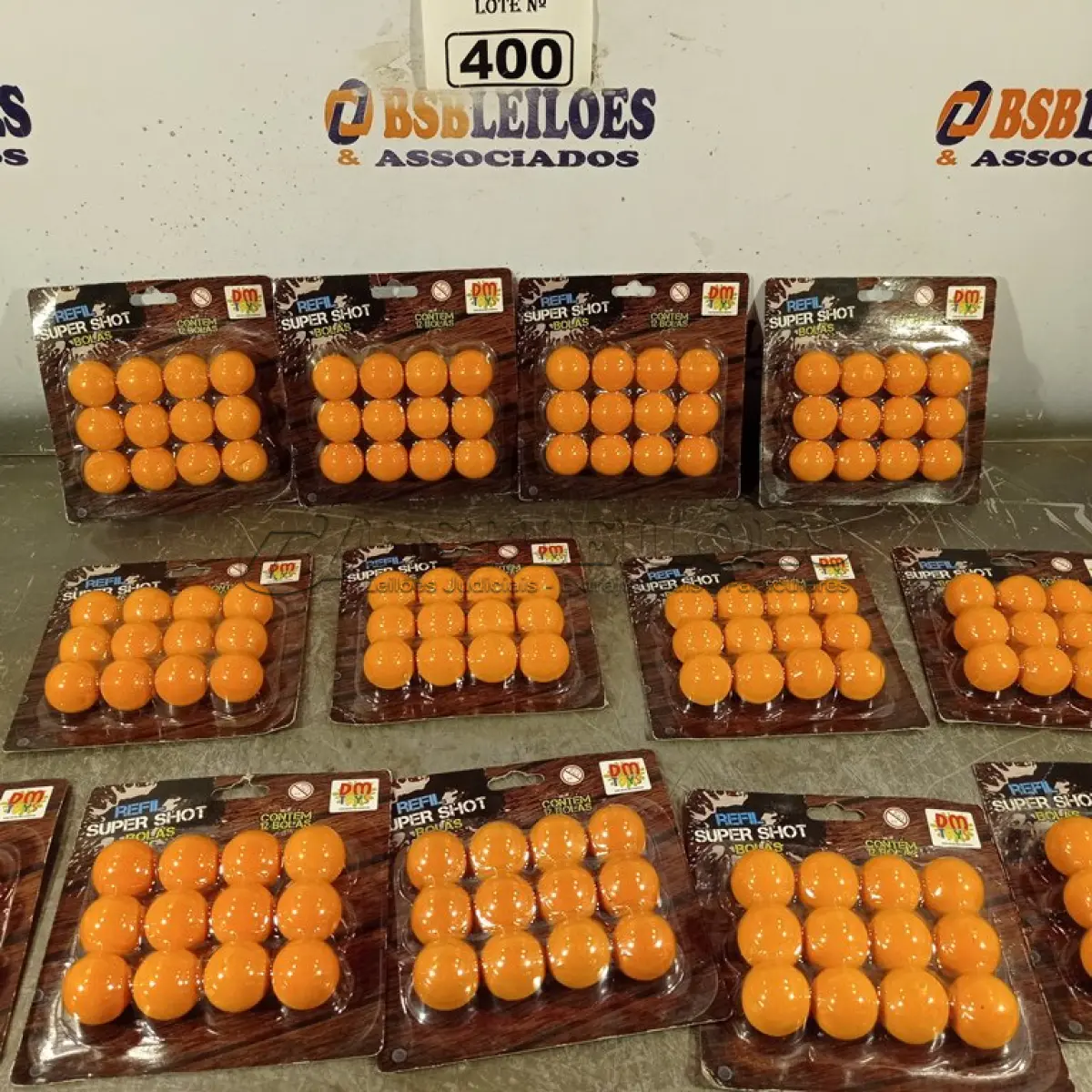 LOTE 400 - 01 LOTE COM VÁRIAS CARTELAS DE REFIL SUPER SHOT “BOLAS”. (NO ESTADO) ATENÇÃO! FAZER A VISITAÇÃO ANTES DE ARREMATAR, NÃO SABEMOS SE FUNCIONA. LEILÃO NÃO TEM GARANTIA E NEM DEVOLUÇÃO, SUJEITO A POSSÍVEIS AVARIAS VISÍVEIS/OCULTAS E/OU AUSÊNCIA DE COMPONENTES.
