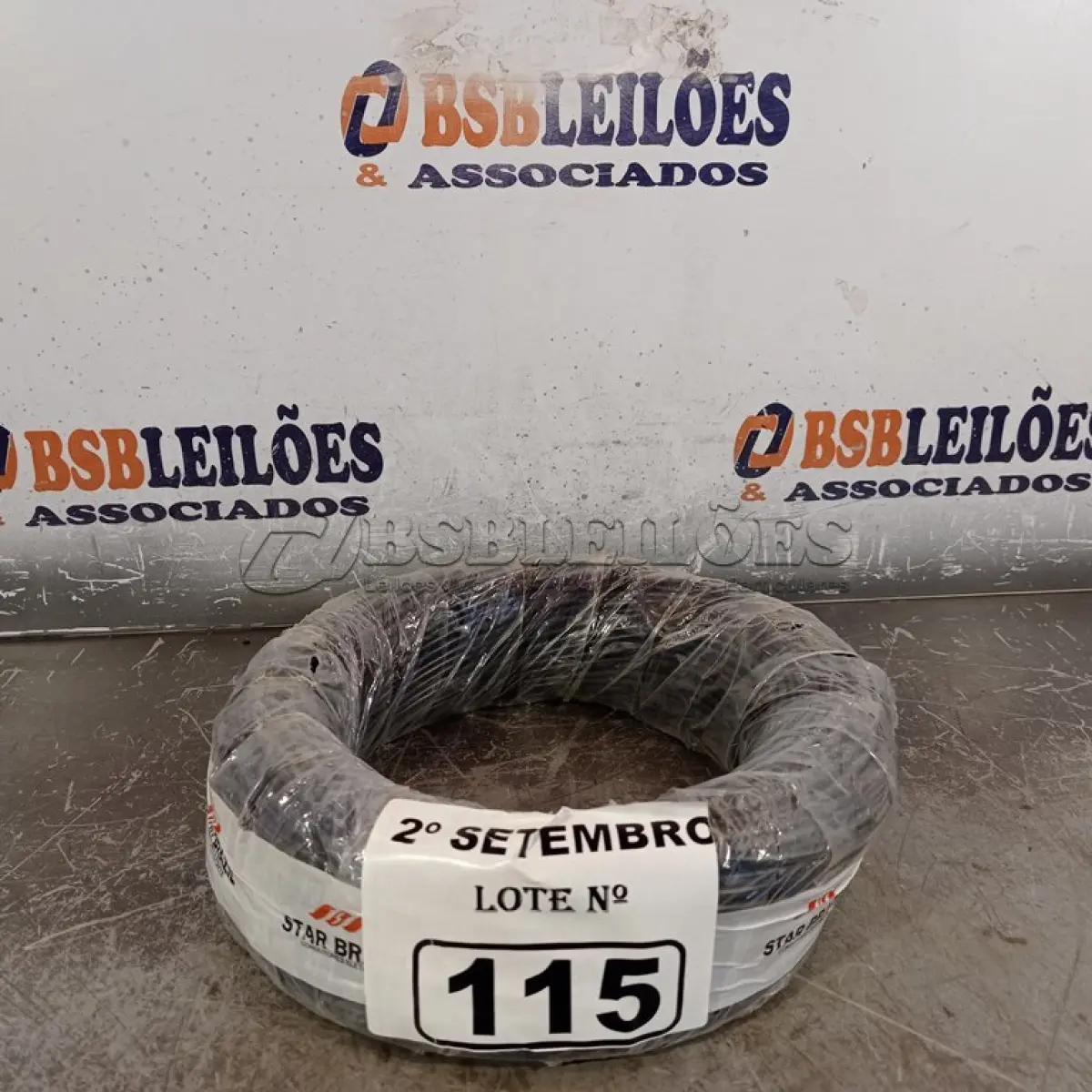 LOTE 115 - 01 ROLO DE CABO FLEXÍVEL 100M 1X2,5MM NA COR PRETA(NOVO). (NO ESTADO) ATENÇÃO! FAZER A VISITAÇÃO ANTES DE ARREMATAR, NÃO SABEMOS SE FUNCIONA. LEILÃO NÃO TEM GARANTIA E NEM DEVOLUÇÃO, SUJEITO A POSSÍVEIS AVARIAS VISÍVEIS/OCULTAS E/OU AUSÊNCIA DE COMPONENTES.