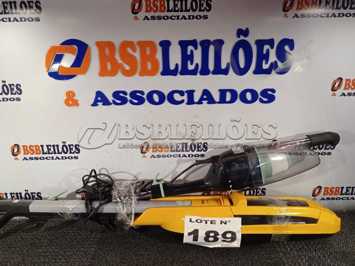 LOTE 189 - 02 – ASPIRADORES DE PO (NO ESTADO, NÃO SABEMOS SE FUNCIONA. LEILÃO NÃO TEM GARANTIA E NEM DEVOLUÇÃO, SUJEITO A POSSÍVEIS AVARIAS VISÍVEIS/OCULTAS E/OU AUSÊNCIA DE COMPONENTES)