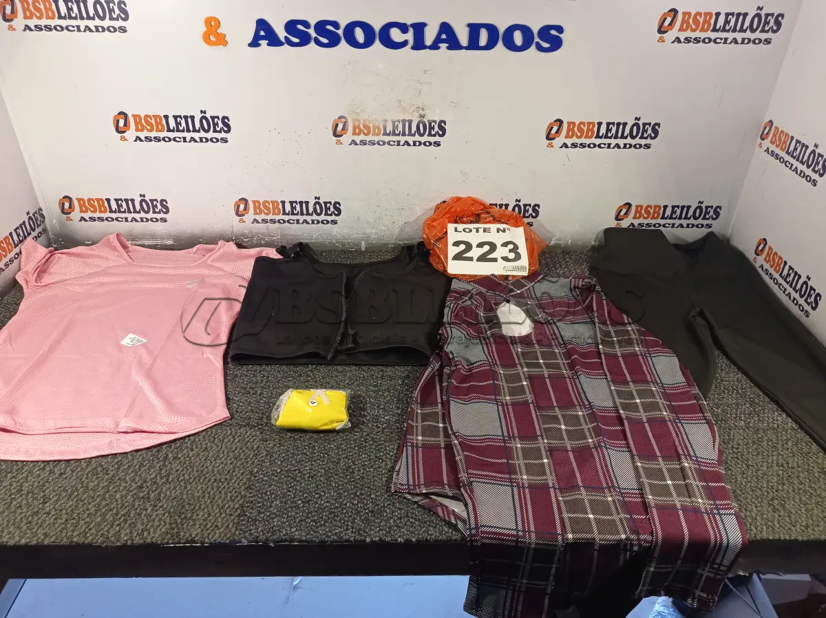 LOTE 223 - 15 – PEÇAS DE ROUPAS FEMININAS DIVERSAS (NO ESTADO, NÃO SABEMOS SE FUNCIONA. LEILÃO NÃO TEM GARANTIA E NEM DEVOLUÇÃO, SUJEITO A POSSÍVEIS AVARIAS VISÍVEIS/OCULTAS E/OU AUSÊNCIA DE COMPONENTES)