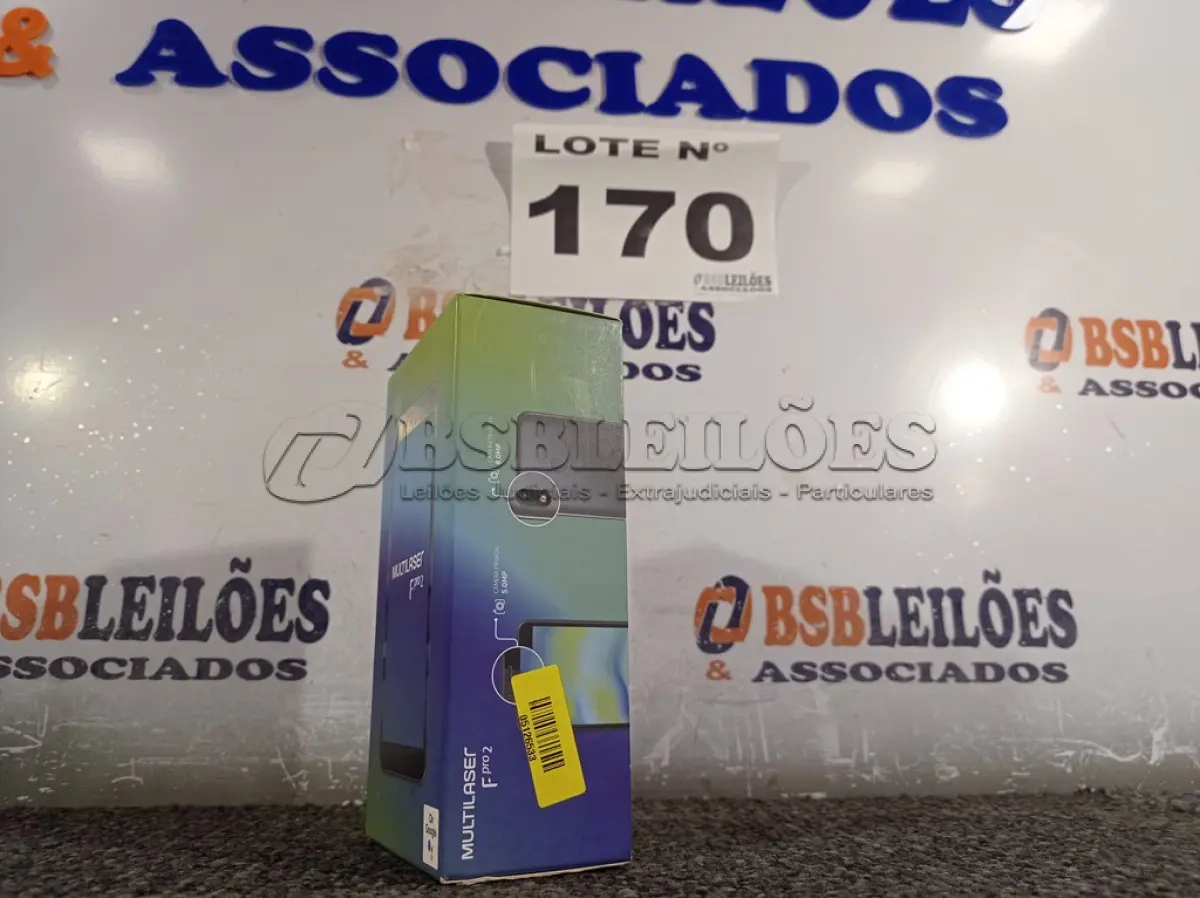 LOTE 170 - 01 - CELULAR MULTILASER F PRO 2 DUAL SIM 32 GB LACRADO (NO ESTADO, NÃO SABEMOS SE FUNCIONA. LEILÃO NÃO TEM GARANTIA E NEM DEVOLUÇÃO, SUJEITO A POSSÍVEIS AVARIAS VISÍVEIS/OCULTAS E/OU AUSÊNCIA DE COMPONENTES)