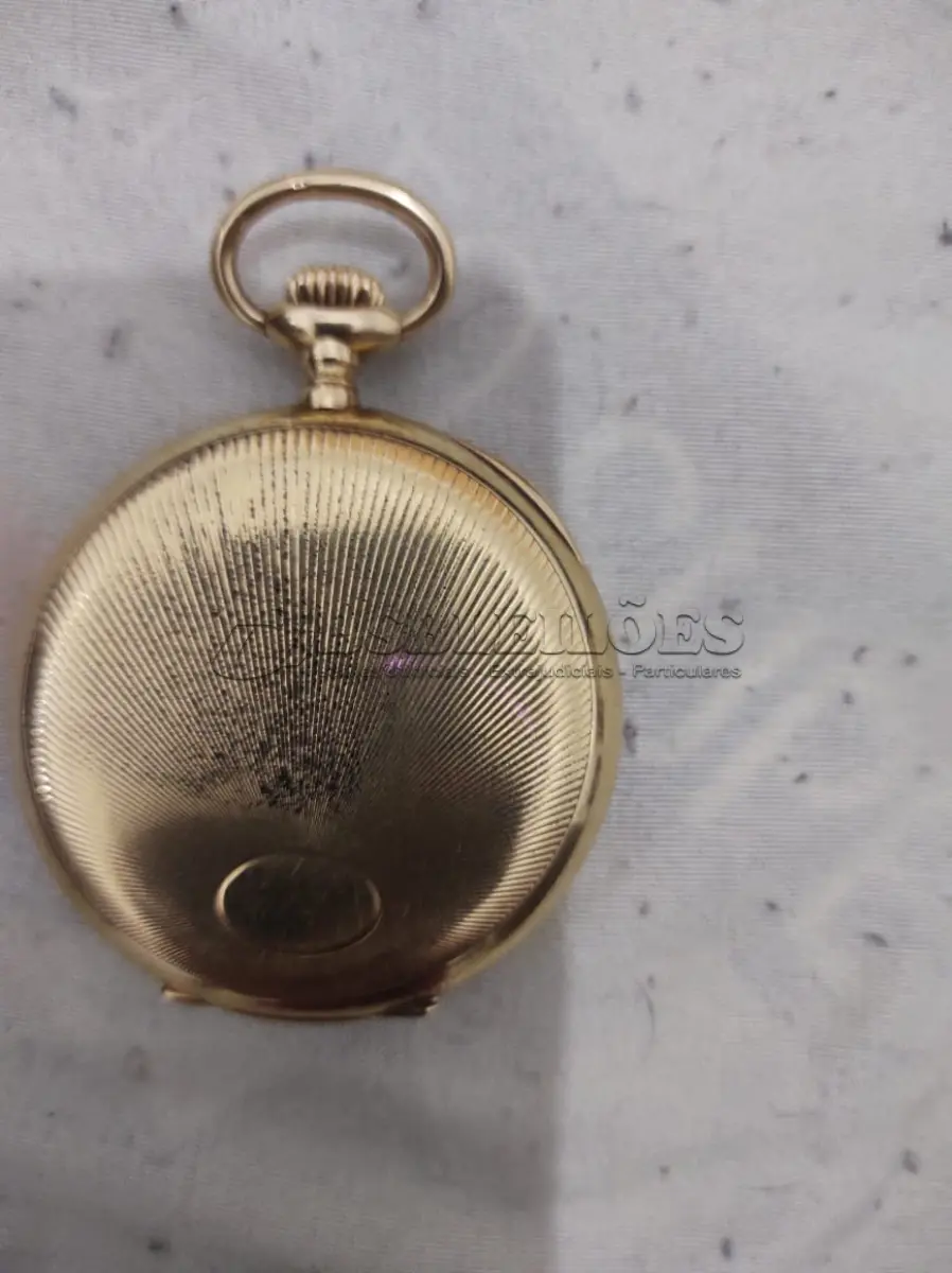 LOTE 006 - RELÓGIO BOLSO VACHERON CONSTANTIN ORIGINAL OURO 18K PESANDO TOTAL DE 135 GRAMAS ORIGINAL FUNCIONANDO PERFEITAMENTE (NO ESTADO)