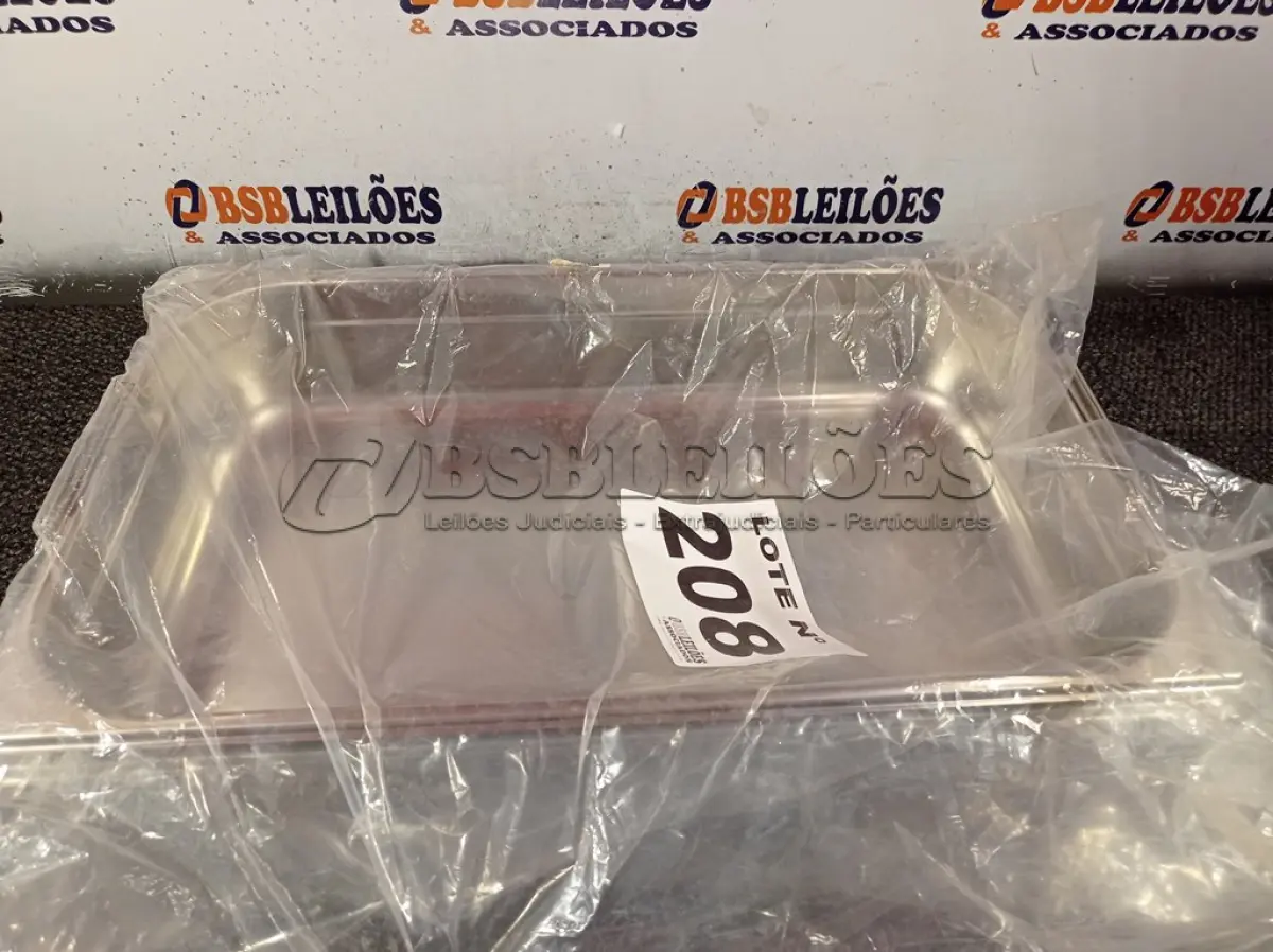 LOTE 208 - 02 - CUBAS TRAMONTINA AÇO INOX COM ALÇAS MÓVEIS (NO ESTADO, NÃO SABEMOS SE FUNCIONA. LEILÃO NÃO TEM GARANTIA E NEM DEVOLUÇÃO, SUJEITO A POSSÍVEIS AVARIAS VISÍVEIS/OCULTAS E/OU AUSÊNCIA DE COMPONENTES)