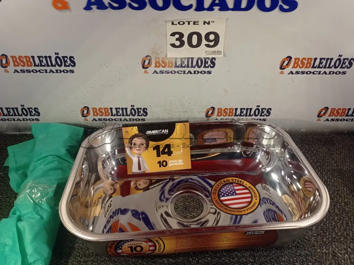 LOTE 309 - 01 – CUBA INOX (NO ESTADO, NÃO SABEMOS SE FUNCIONA. LEILÃO NÃO TEM GARANTIA E NEM DEVOLUÇÃO, SUJEITO A POSSÍVEIS AVARIAS VISÍVEIS/OCULTAS E/OU AUSÊNCIA DE COMPONENTES)