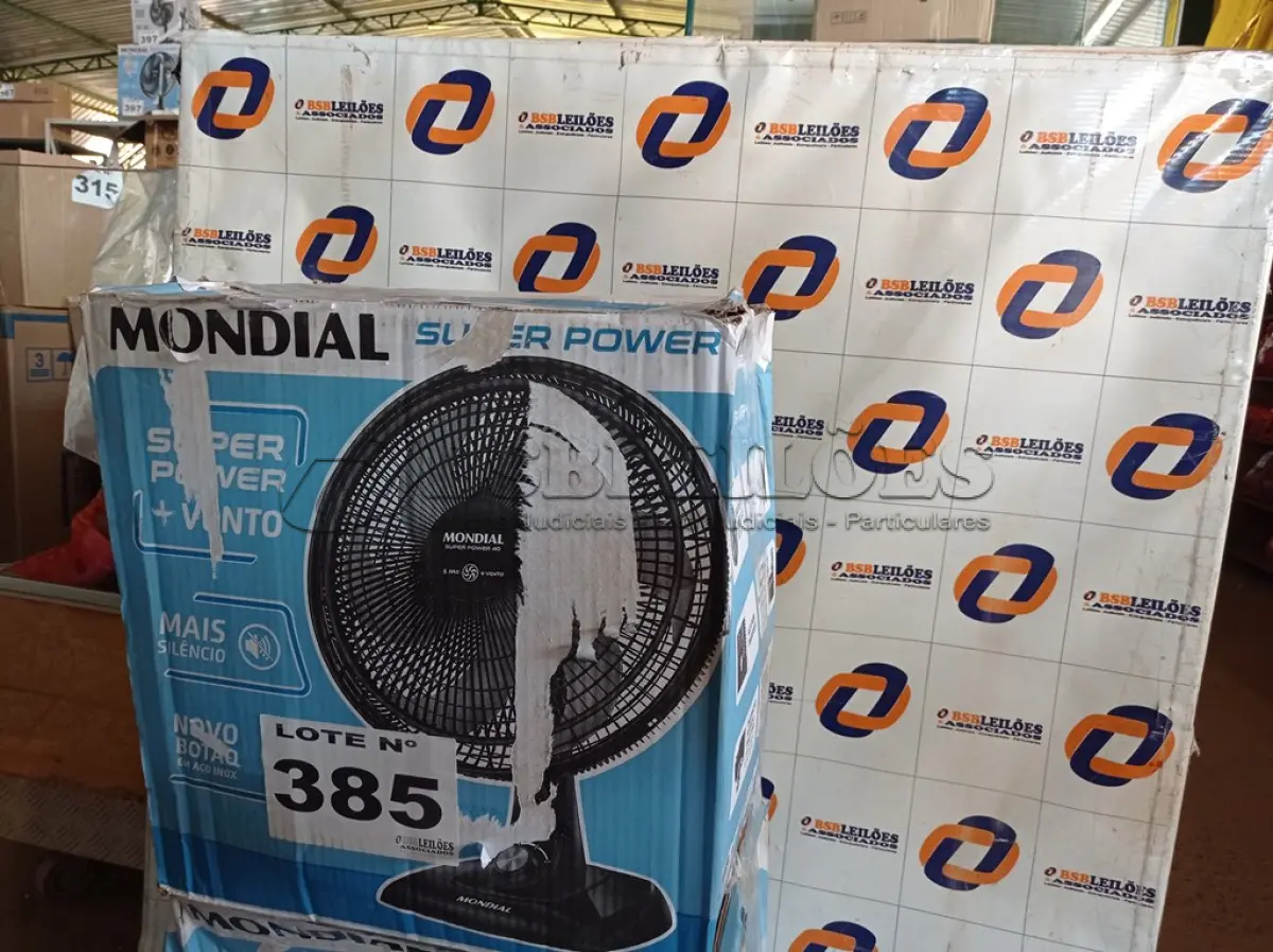 LOTE 385 - 02 – VENTILADORES MONDIAL (NO ESTADO, NÃO SABEMOS SE FUNCIONA. LEILÃO NÃO TEM GARANTIA E NEM DEVOLUÇÃO, SUJEITO A POSSÍVEIS AVARIAS VISÍVEIS/OCULTAS E/OU AUSÊNCIA DE COMPONENTES)