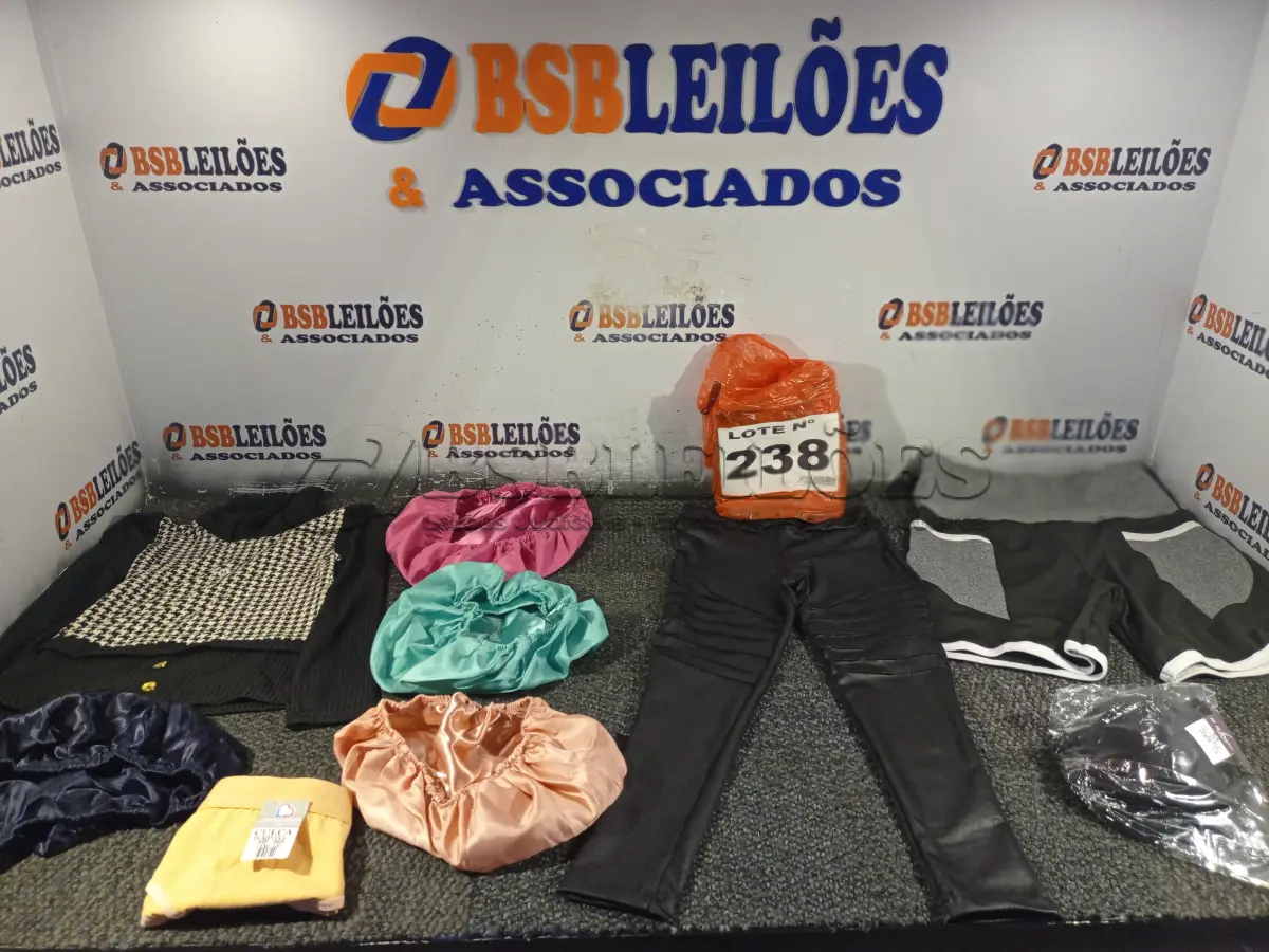 LOTE 238 - 20 – PEÇAS DE ROUPAS FEMININAS DIVERSAS (NO ESTADO, NÃO SABEMOS SE FUNCIONA. LEILÃO NÃO TEM GARANTIA E NEM DEVOLUÇÃO, SUJEITO A POSSÍVEIS AVARIAS VISÍVEIS/OCULTAS E/OU AUSÊNCIA DE COMPONENTES)
