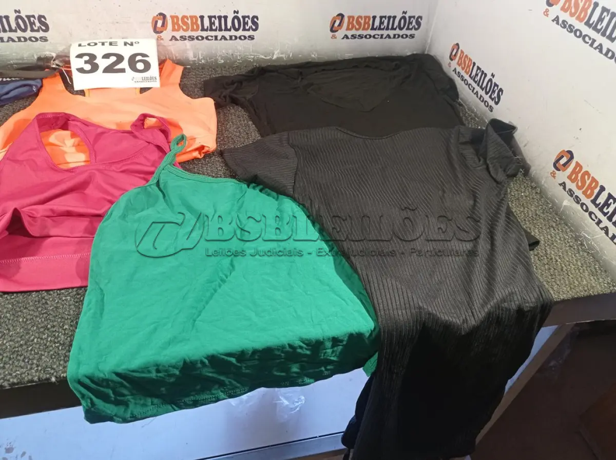 LOTE 326 - 12 – PEÇAS DE ROUPAS FEMININAS DIVERSAS (NO ESTADO, NÃO SABEMOS SE FUNCIONA. LEILÃO NÃO TEM GARANTIA E NEM DEVOLUÇÃO, SUJEITO A POSSÍVEIS AVARIAS VISÍVEIS/OCULTAS E/OU AUSÊNCIA DE COMPONENTES)
