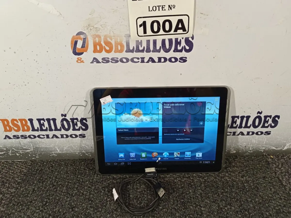 LOTE 100 - 01 TABLETE SAMSUNG TAB 2  16GB, WIFI, MODELO GT-P5110 (NO ESTADO, NÃO SABEMOS SE FUNCIONA. LEILÃO NÃO TEM GARANTIA E NEM DEVOLUÇÃO, SUJEITO A POSSÍVEIS AVARIAS VISÍVEIS/OCULTAS E/OU AUSÊNCIA DE COMPONENTES)