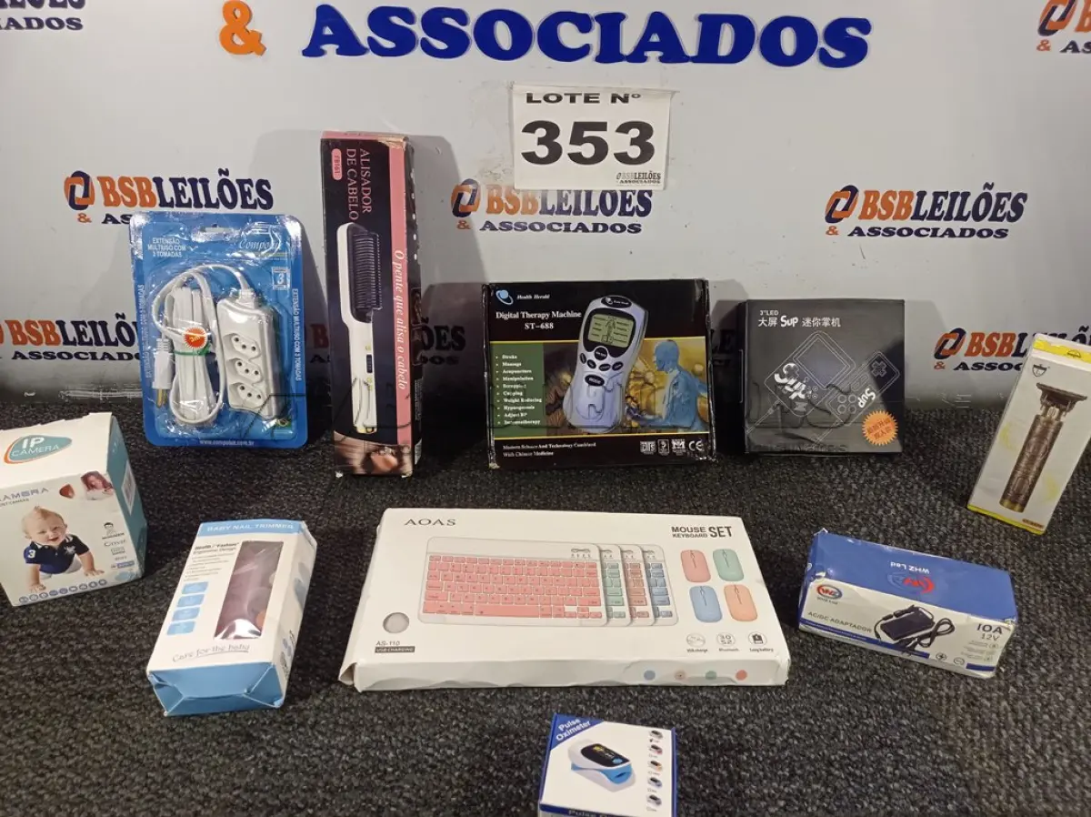 LOTE 353 - 10 - ITENS DE TECNOLOGIA DIVERSOS (NO ESTADO, NÃO SABEMOS SE FUNCIONA. LEILÃO NÃO TEM GARANTIA E NEM DEVOLUÇÃO, SUJEITO A POSSÍVEIS AVARIAS VISÍVEIS/OCULTAS E/OU AUSÊNCIA DE COMPONENTES)