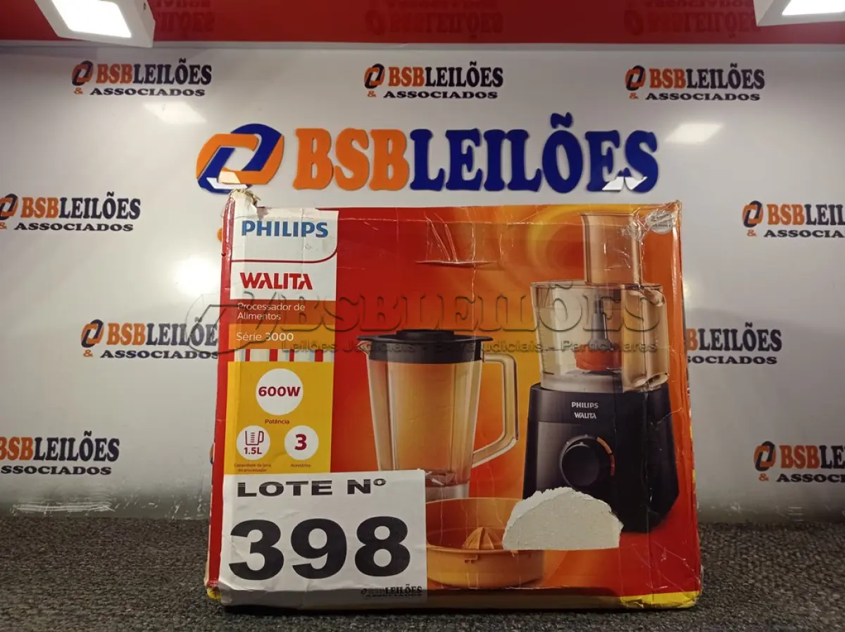 LOTE 398 - 01 - PROCESSADOR DE ALIMENTOS PHILIPS WALITA (NO ESTADO, NÃO SABEMOS SE FUNCIONA. LEILÃO NÃO TEM GARANTIA E NEM DEVOLUÇÃO, SUJEITO A POSSÍVEIS AVARIAS VISÍVEIS/OCULTAS E/OU AUSÊNCIA DE COMPONENTES)