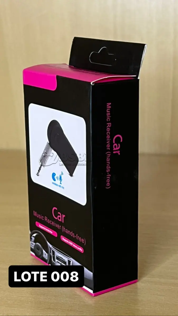 LOTE 008 - 01 ADAPTADOR DE BLUETOOTH PARA CARRO(NO ESTADO)