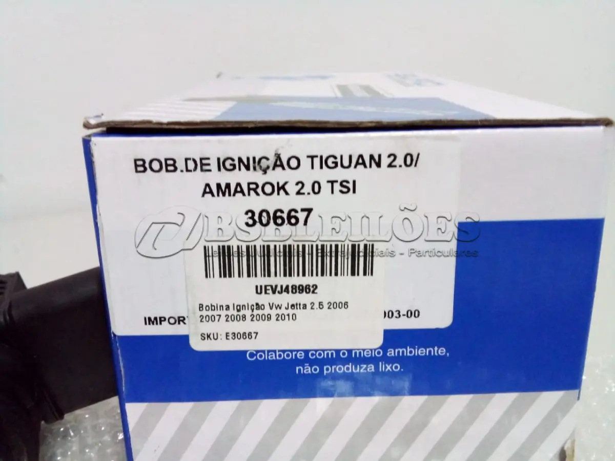 LOTE 347 - LOTE COM 3 BOBINAS DE IGNIÇÃO NOVAS, TIGUAN 2.0/ AMAROK 2.0 TSI 30667 BOBINA DE IGNIÇÃO VW JETTA 2.5, 2006, 2007, 2008, 2009, 2010 BOBINA DE IGNIÇÃO TIGUAN 2.0/ AMAROK 2.0 TSI (NO ESTADO)