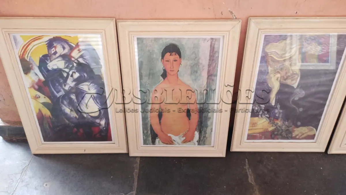 LOTE 522 - LOTE COM DIVERSOS QUADROS ANTIGOS (NO ESTADO)