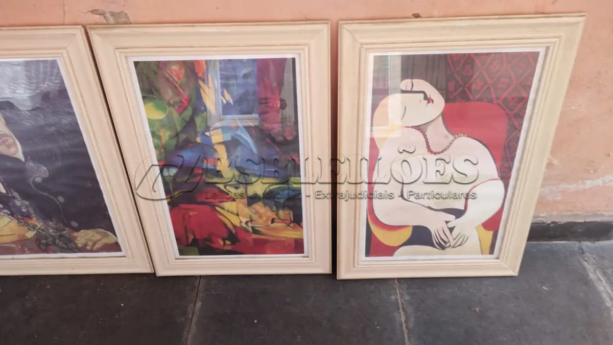 LOTE 522 - LOTE COM DIVERSOS QUADROS ANTIGOS (NO ESTADO)