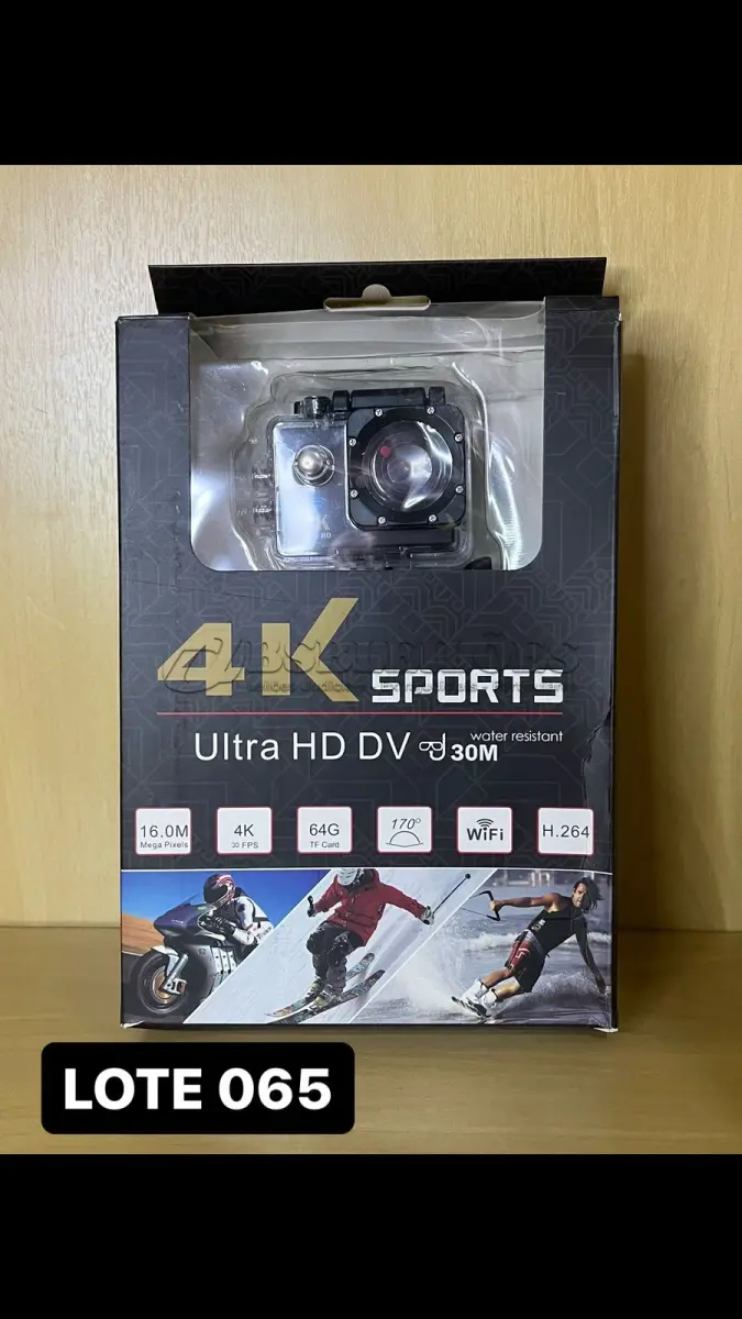 LOTE 065 - 01 CÂMERA ESPORTIVA 4K SPORTS ULTRAWIDE (NO ESTADO)
