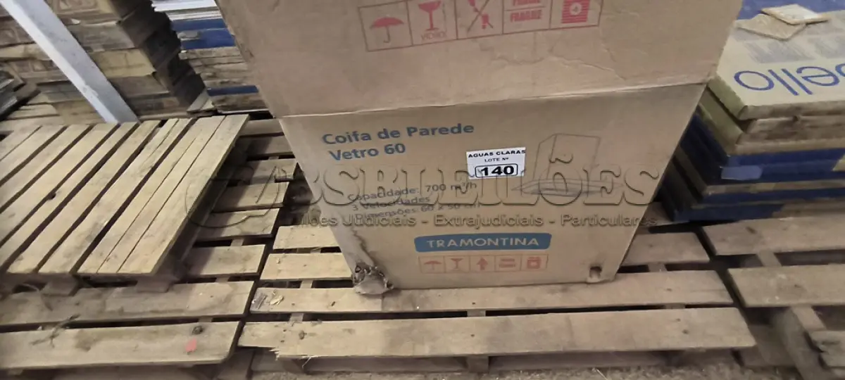 LOTE 140 - 01 COIFA DE PAREDE 60CM TRAMONTINA (NO ESTADO)