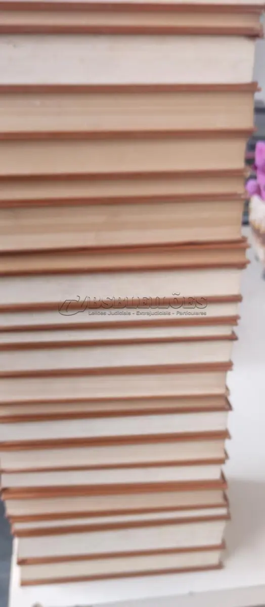 LOTE 642 - COLEÇÃO LIVROS GREAT BOOKS OF THE WESTERN WORLD - 54 VOLUMES (NO ESTADO)