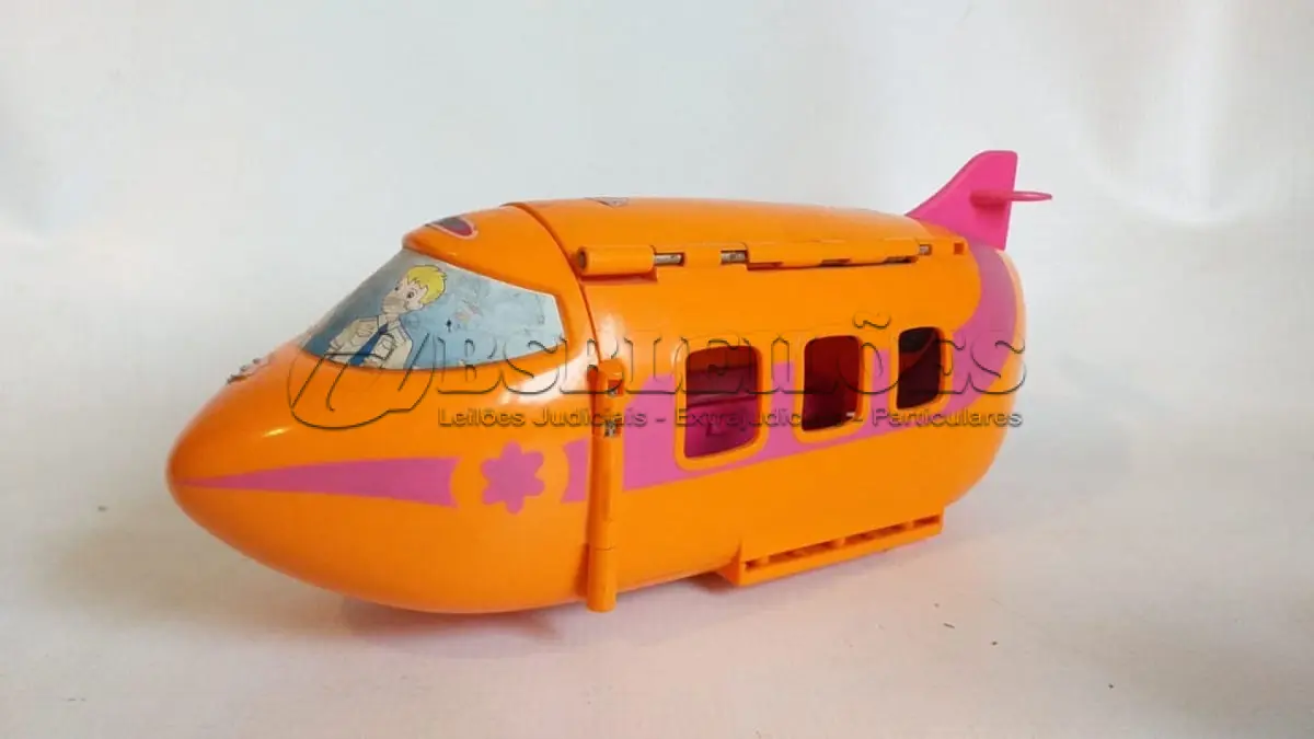 LOTE 661 - LOTE COM BRIQUEDOS DA QUARTO POLLY FASHION E AVIÃO DA POLLY POCKET MATTEL (NO ESTADO)