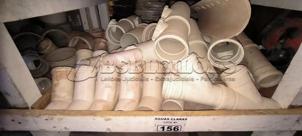 LOTE 156 - 01 LOTE COM JUNÇÃO PARA ESGOTO DIVERSOS TAMANHOS (NO ESTADO)