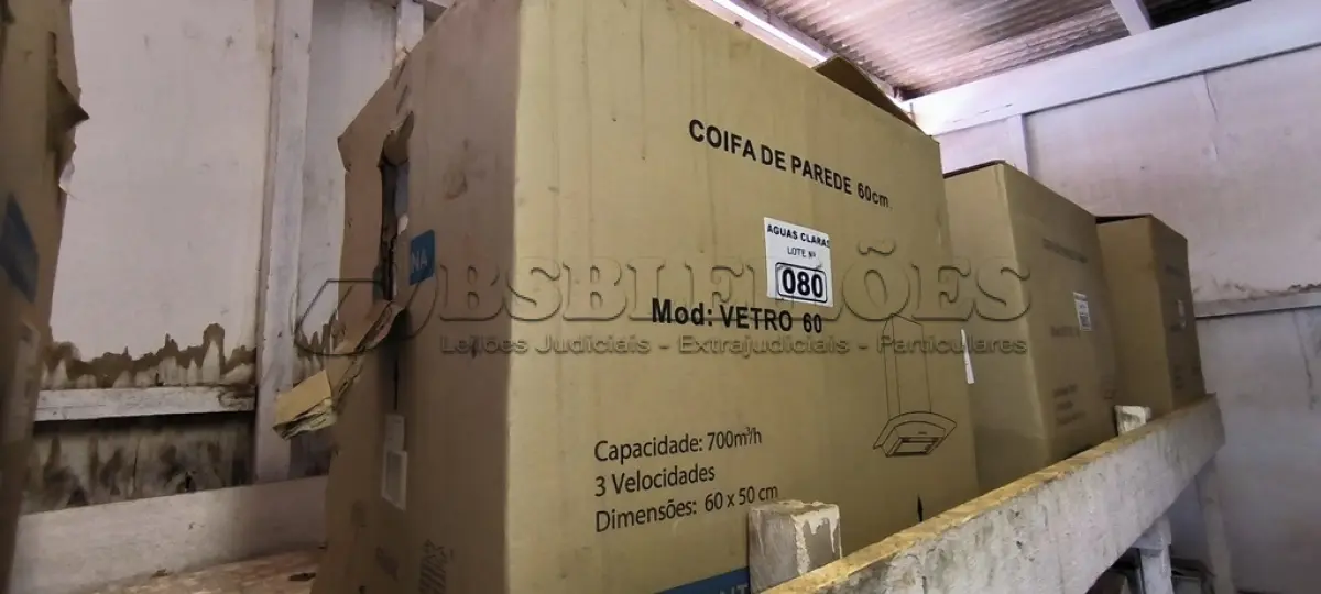 LOTE 080 - 01 COIFA DE PAREDE 0,60 CM TRAMONTINA (NO ESTADO)