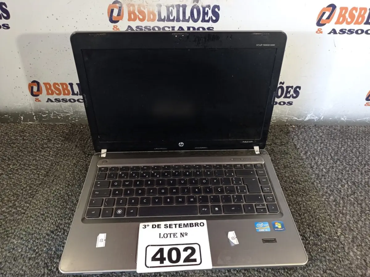 LOTE 402 - 01 NOTEBOOK HP PROBOOK 4430S. (NO ESTADO) ATENÇÃO! FAZER A VISITAÇÃO ANTES DE ARREMATAR, NÃO SABEMOS SE FUNCIONA. LEILÃO NÃO TEM GARANTIA E NEM DEVOLUÇÃO, SUJEITO A POSSÍVEIS AVARIAS VISÍVEIS/OCULTAS E/OU AUSÊNCIA DE COMPONENTES.