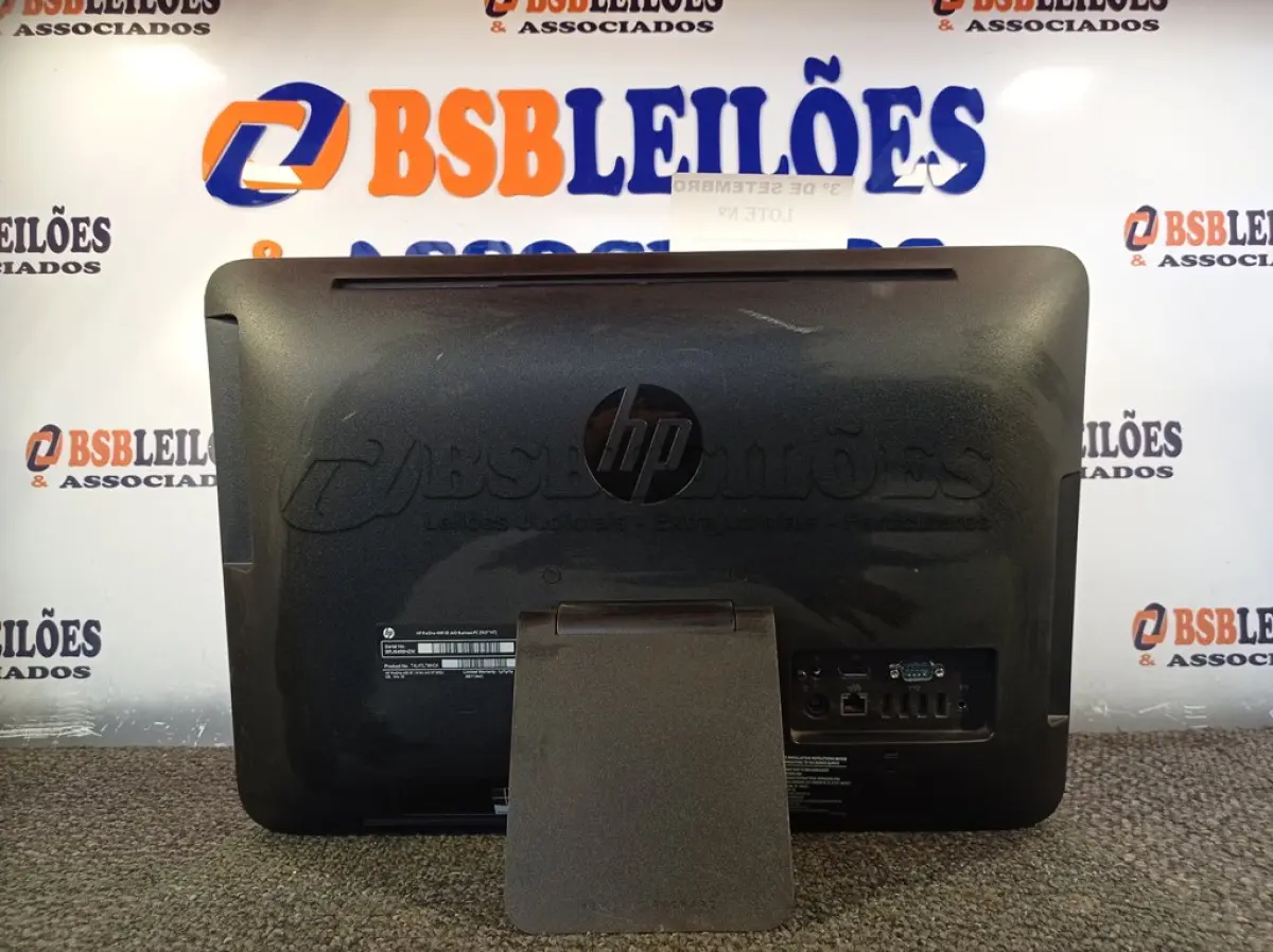 LOTE 262 - 01 COMPUTADOR ALL IN ONE MARCA HP. (NO ESTADO) ATENÇÃO! FAZER A VISITAÇÃO ANTES DE ARREMATAR, NÃO SABEMOS SE FUNCIONA. LEILÃO NÃO TEM GARANTIA E NEM DEVOLUÇÃO, SUJEITO A POSSÍVEIS AVARIAS VISÍVEIS/OCULTAS E/OU AUSÊNCIA DE COMPONENTES.