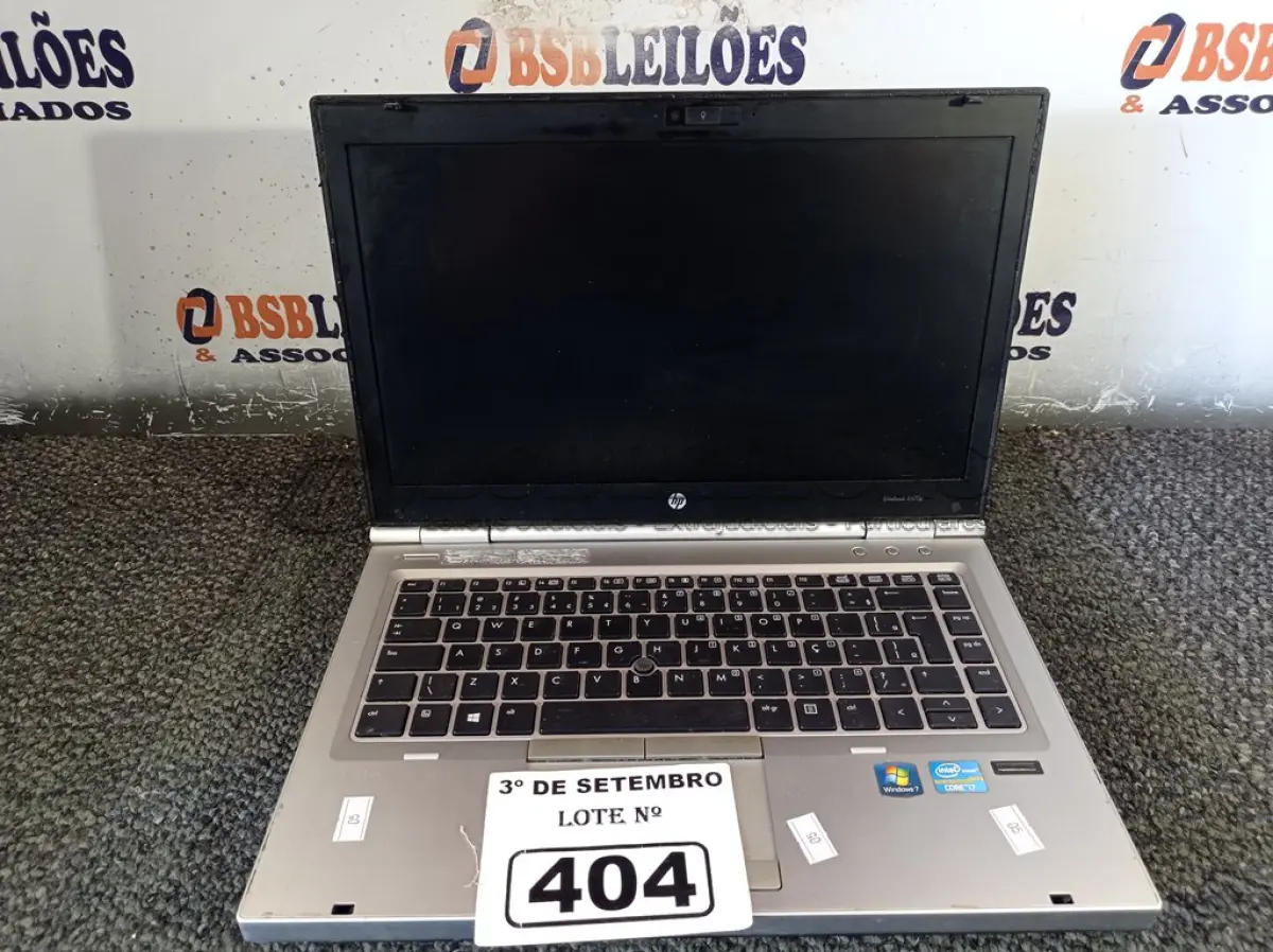 LOTE 404 - 01 NOTEBOOK HP ELITEBOOK 8470P. (NO ESTADO) ATENÇÃO! FAZER A VISITAÇÃO ANTES DE ARREMATAR, NÃO SABEMOS SE FUNCIONA. LEILÃO NÃO TEM GARANTIA E NEM DEVOLUÇÃO, SUJEITO A POSSÍVEIS AVARIAS VISÍVEIS/OCULTAS E/OU AUSÊNCIA DE COMPONENTES.