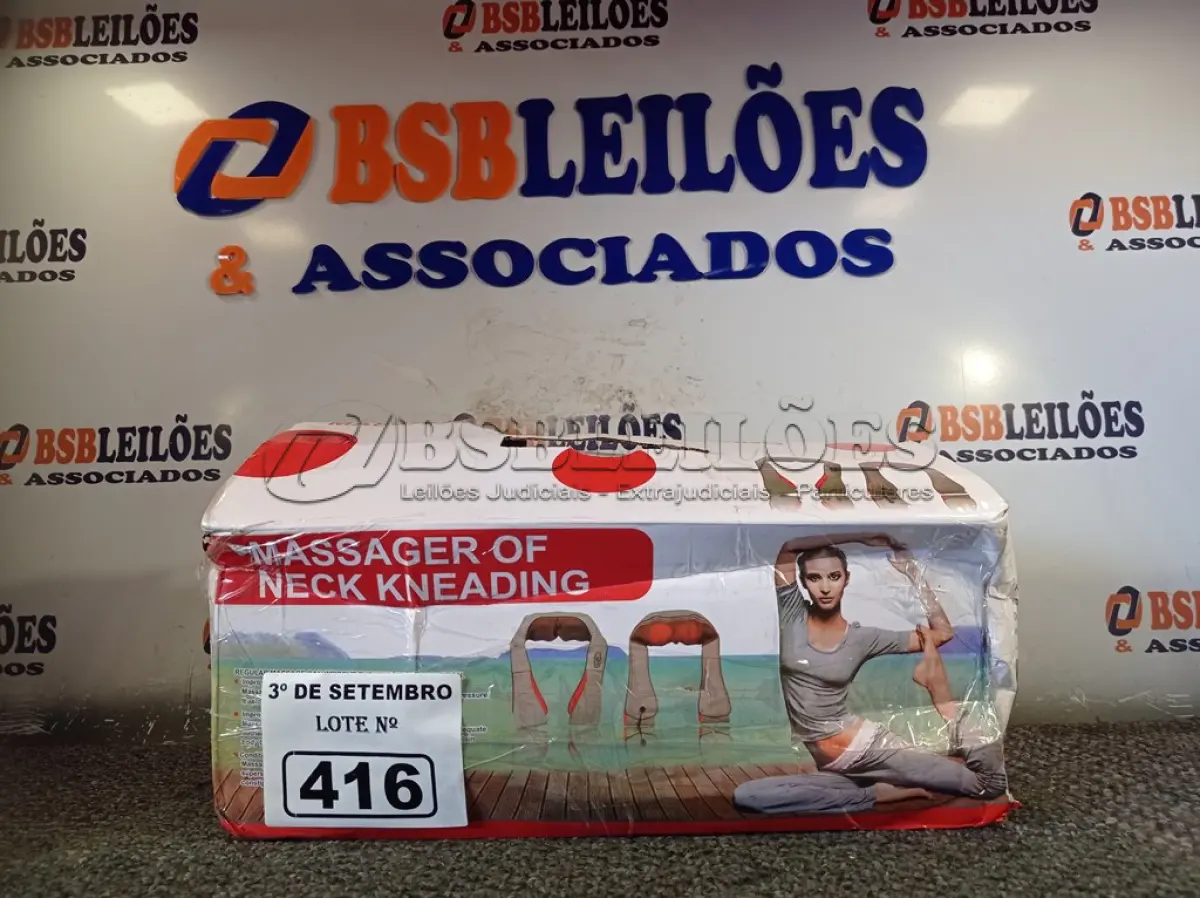 LOTE 416 - 01 MASSAGEADOR NECK KNEADING. (NO ESTADO) ATENÇÃO! FAZER A VISITAÇÃO ANTES DE ARREMATAR, NÃO SABEMOS SE FUNCIONA. LEILÃO NÃO TEM GARANTIA E NEM DEVOLUÇÃO, SUJEITO A POSSÍVEIS AVARIAS VISÍVEIS/OCULTAS E/OU AUSÊNCIA DE COMPONENTES.