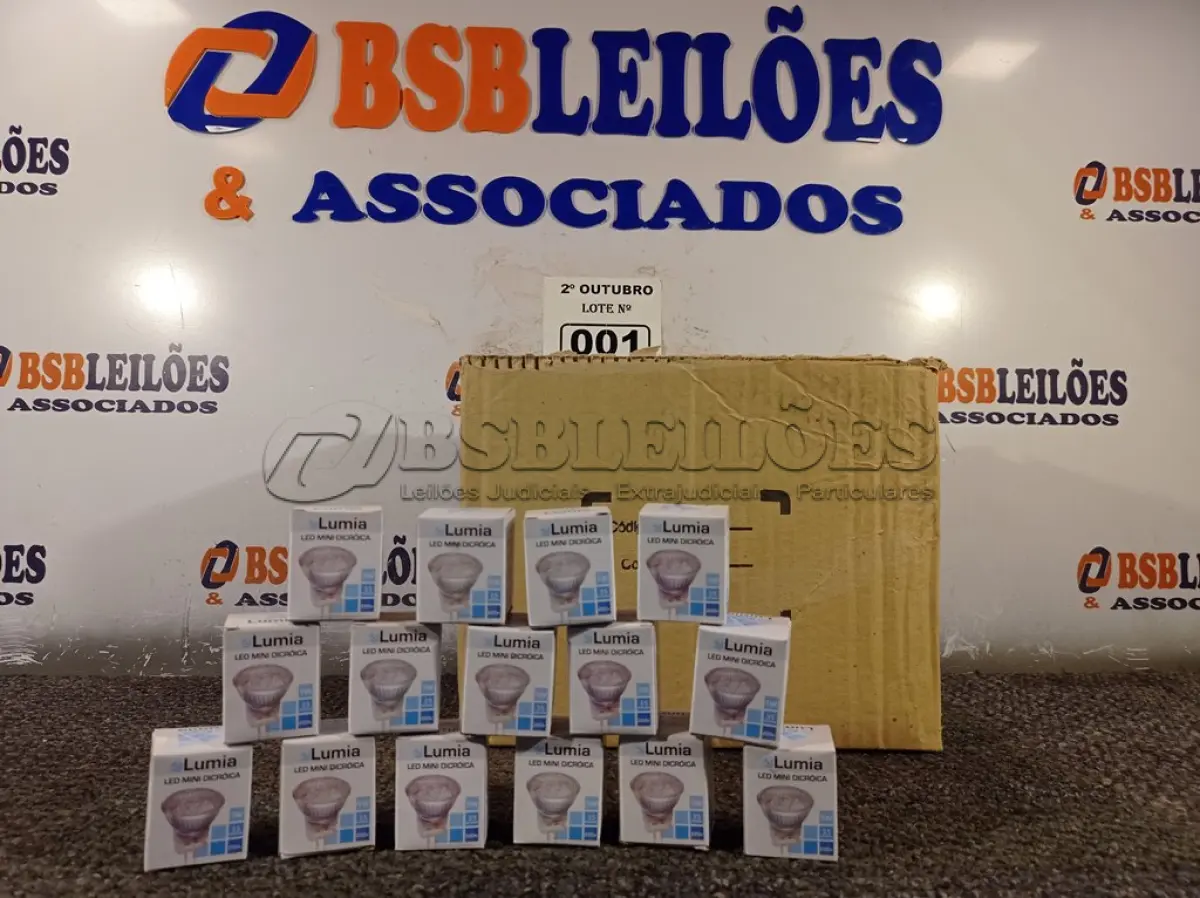 LOTE 001 - 01 LOTE COM VÁRIAS LÂMPADAS LED MINI DICROICA. (NO ESTADO) ATENÇÃO! FAZER A VISITAÇÃO ANTES DE ARREMATAR, NÃO SABEMOS SE FUNCIONA. LEILÃO NÃO TEM GARANTIA E NEM DEVOLUÇÃO, SUJEITO A POSSÍVEIS AVARIAS VISÍVEIS/OCULTAS E/OU AUSÊNCIA DE COMPONENTES.