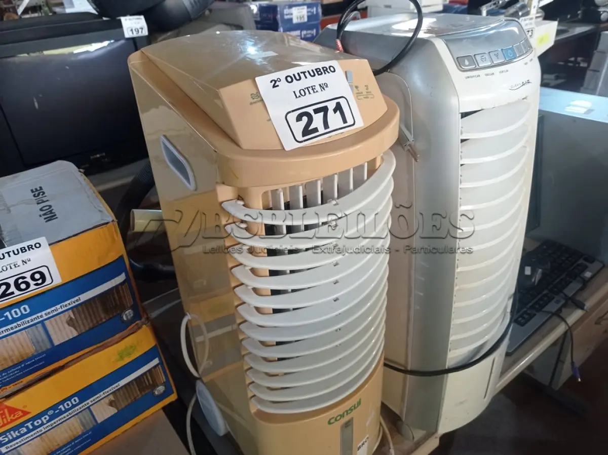 LOTE 271 - 02 ASPIRADORES DE PÓ E 02 UMIDIFICADORES MARCAS E MODELOS DIVERSOS. (NO ESTADO) ATENÇÃO! FAZER A VISITAÇÃO ANTES DE ARREMATAR, NÃO SABEMOS SE FUNCIONA. LEILÃO NÃO TEM GARANTIA E NEM DEVOLUÇÃO, SUJEITO A POSSÍVEIS AVARIAS VISÍVEIS/OCULTAS E/OU AUSÊNCIA DE COMPONENTES.