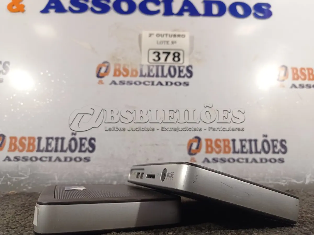 LOTE 378 - 02 MINIS CPU WYSE. (NO ESTADO) ATENÇÃO! FAZER A VISITAÇÃO ANTES DE ARREMATAR, NÃO SABEMOS SE FUNCIONA. LEILÃO NÃO TEM GARANTIA E NEM DEVOLUÇÃO, SUJEITO A POSSÍVEIS AVARIAS VISÍVEIS/OCULTAS E/OU AUSÊNCIA DE COMPONENTES.