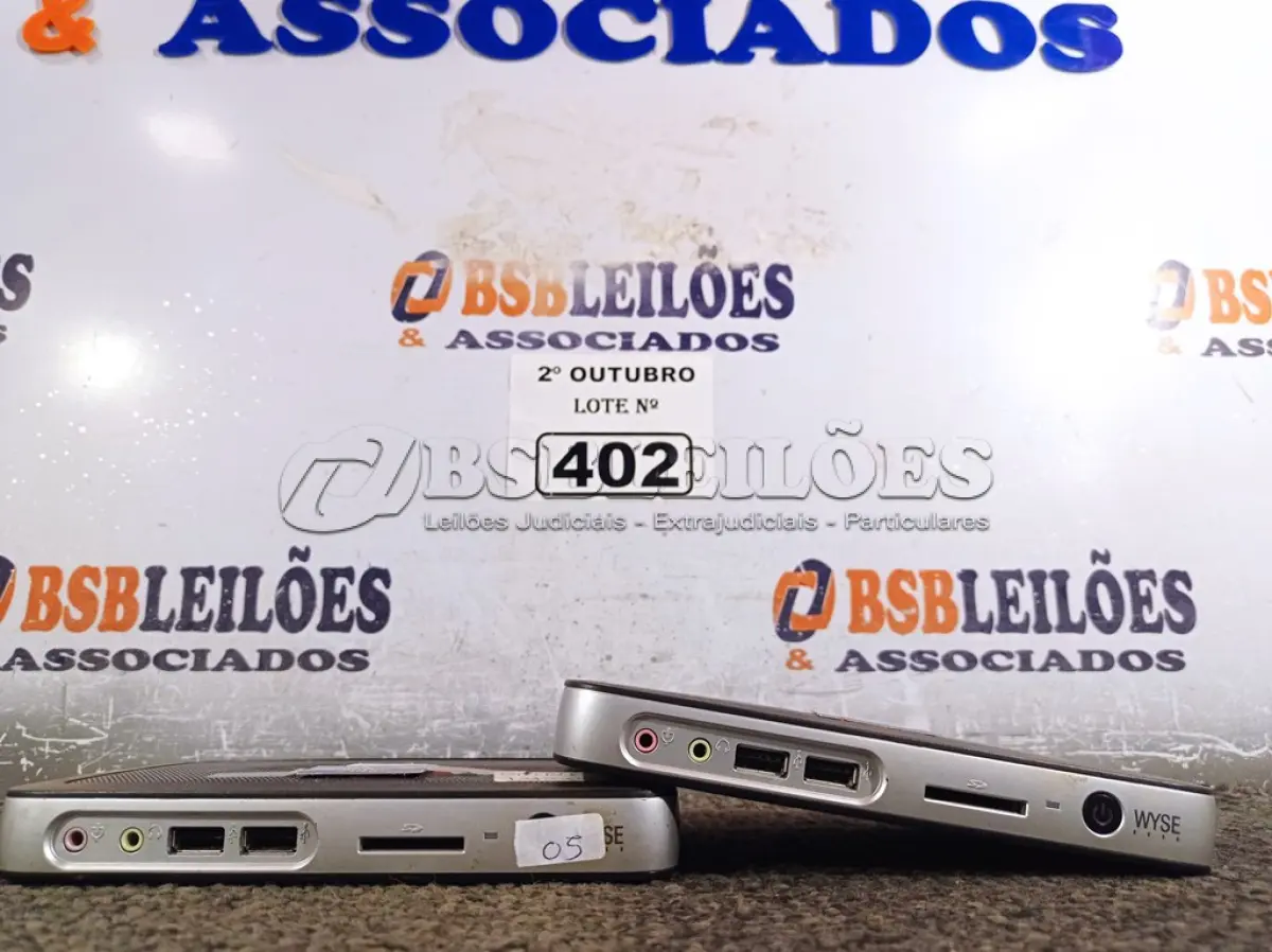LOTE 402 - 02 MINIS CPU WYSE. (NO ESTADO) ATENÇÃO! FAZER A VISITAÇÃO ANTES DE ARREMATAR, NÃO SABEMOS SE FUNCIONA. LEILÃO NÃO TEM GARANTIA E NEM DEVOLUÇÃO, SUJEITO A POSSÍVEIS AVARIAS VISÍVEIS/OCULTAS E/OU AUSÊNCIA DE COMPONENTES.