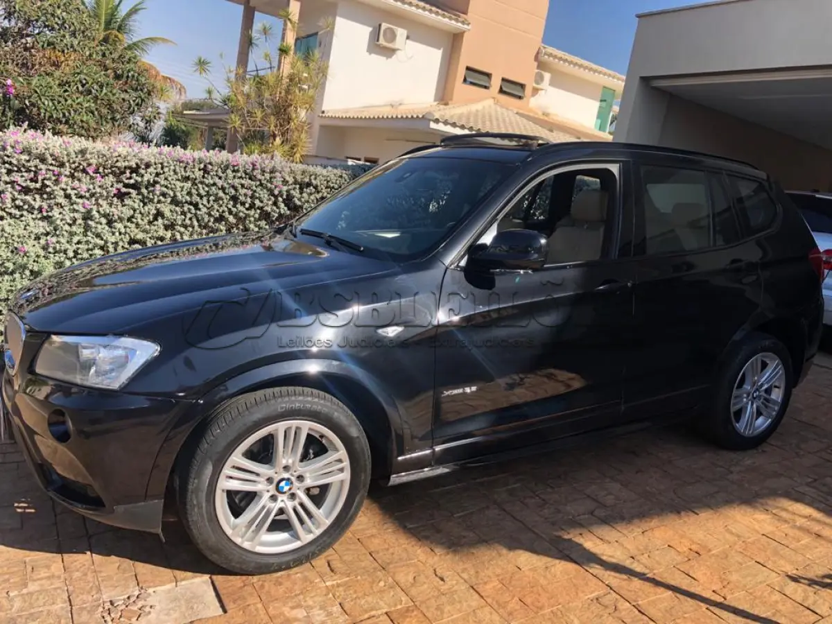 LOTE 635 - 01 I/BMW X3 XDRIVE 35I WX71,  COR PRETA, GASOLINA, ANO 2011/2011(NO ESTADO) (VISITAÇÃO AGENDAR 61-98153-0503) (VEÍCULO EM GOIÂNIA)