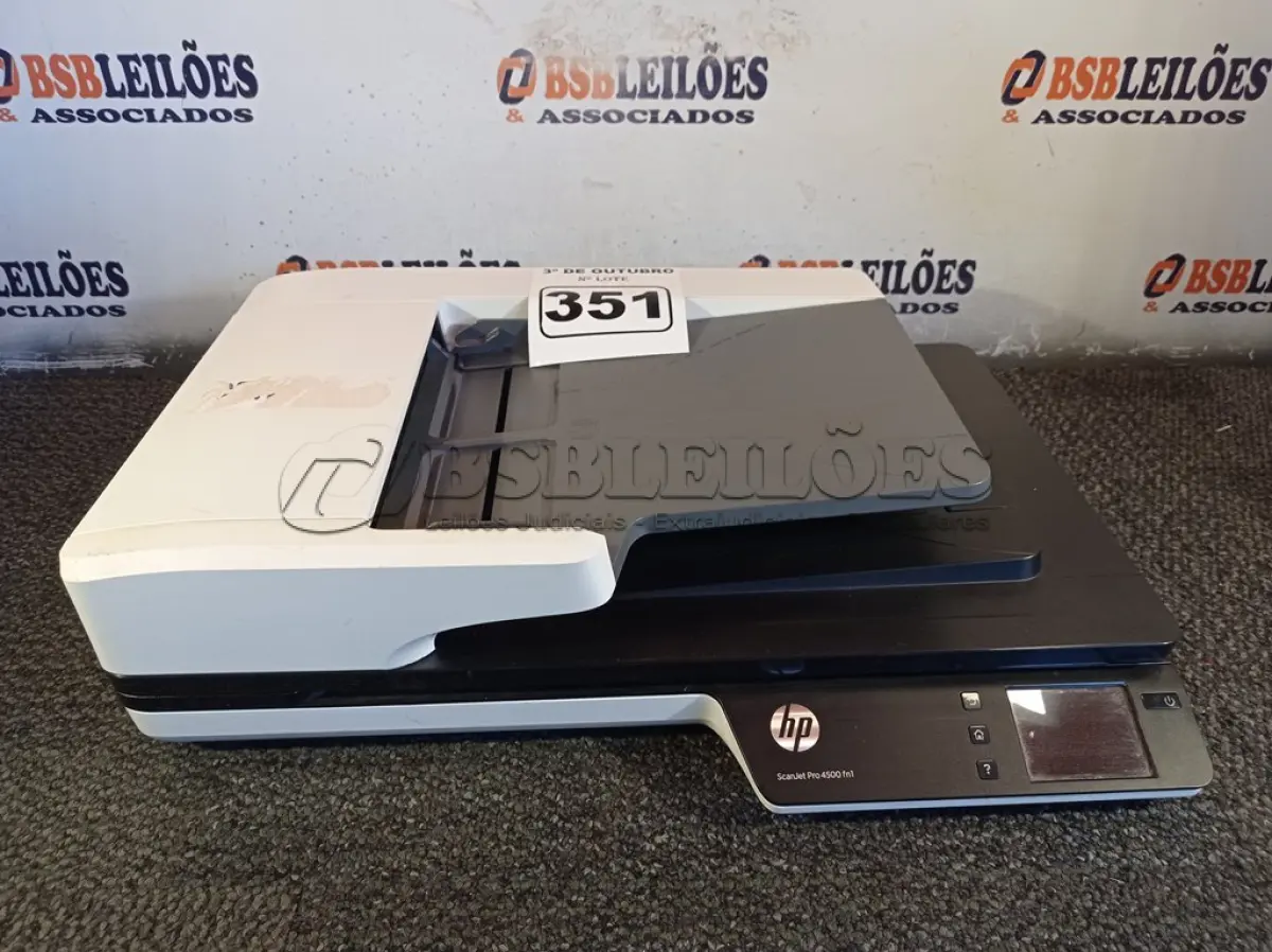 LOTE 351 - 01 SCANER MARCA HP. (NO ESTADO) ATENÇÃO! FAZER A VISITAÇÃO ANTES DE ARREMATAR, NÃO SABEMOS SE FUNCIONA. LEILÃO NÃO TEM GARANTIA E NEM DEVOLUÇÃO, SUJEITO A POSSÍVEIS AVARIAS VISÍVEIS/OCULTAS E/OU AUSÊNCIA DE COMPONENTES.