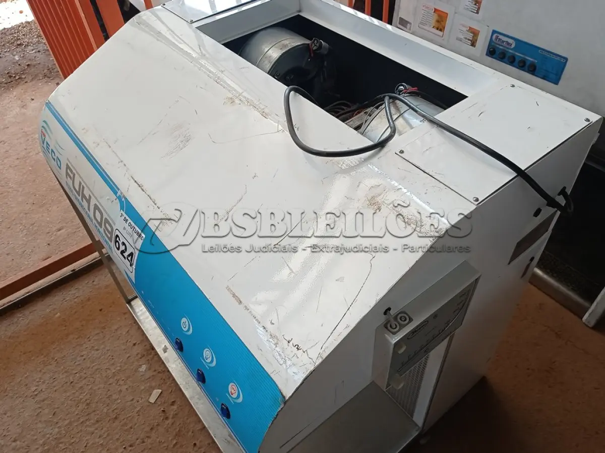 LOTE 624 - 01 CÂMARA DE FLUXO VECO FUH-09. (NO ESTADO) ATENÇÃO! FAZER A VISITAÇÃO ANTES DE ARREMATAR, NÃO SABEMOS SE FUNCIONA. LEILÃO NÃO TEM GARANTIA E NEM DEVOLUÇÃO, SUJEITO A POSSÍVEIS AVARIAS VISÍVEIS/OCULTAS E/OU AUSÊNCIA DE COMPONENTES.