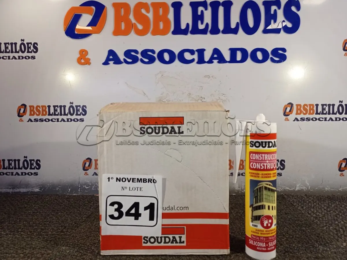 LOTE 341 - 12 TUBOS DE SILICONE NEUTRO PARA CONSTRUÇÃO. (NO ESTADO) ATENÇÃO! FAZER A VISITAÇÃO ANTES DE ARREMATAR, NÃO SABEMOS SE FUNCIONA. LEILÃO NÃO TEM GARANTIA E NEM DEVOLUÇÃO, SUJEITO A POSSÍVEIS AVARIAS VISÍVEIS/OCULTAS E/OU AUSÊNCIA DE COMPONENTES.