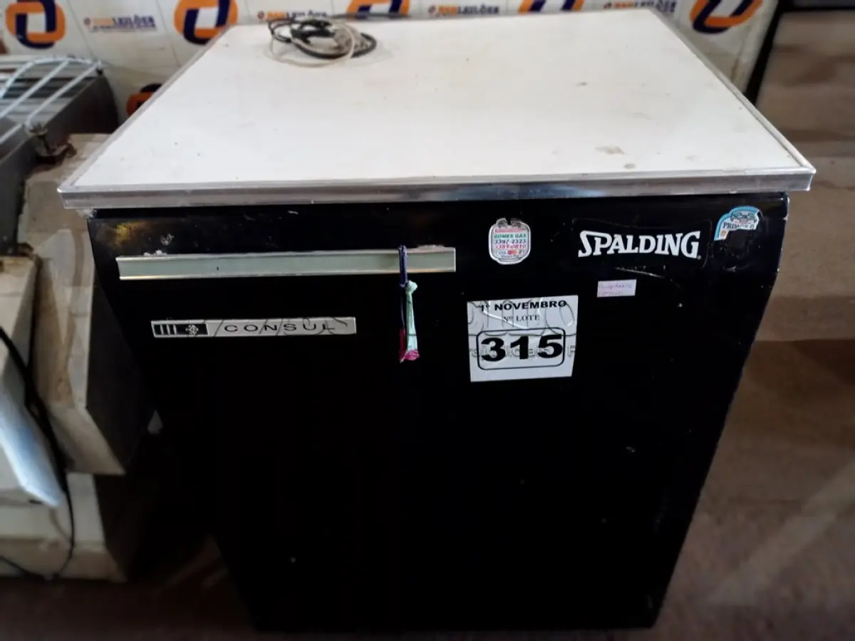 LOTE 315 - 01 FRIGOBAR MARCA CÔNSUL. (NO ESTADO) ATENÇÃO! FAZER A VISITAÇÃO ANTES DE ARREMATAR, NÃO SABEMOS SE FUNCIONA. LEILÃO NÃO TEM GARANTIA E NEM DEVOLUÇÃO, SUJEITO A POSSÍVEIS AVARIAS VISÍVEIS/OCULTAS E/OU AUSÊNCIA DE COMPONENTES.