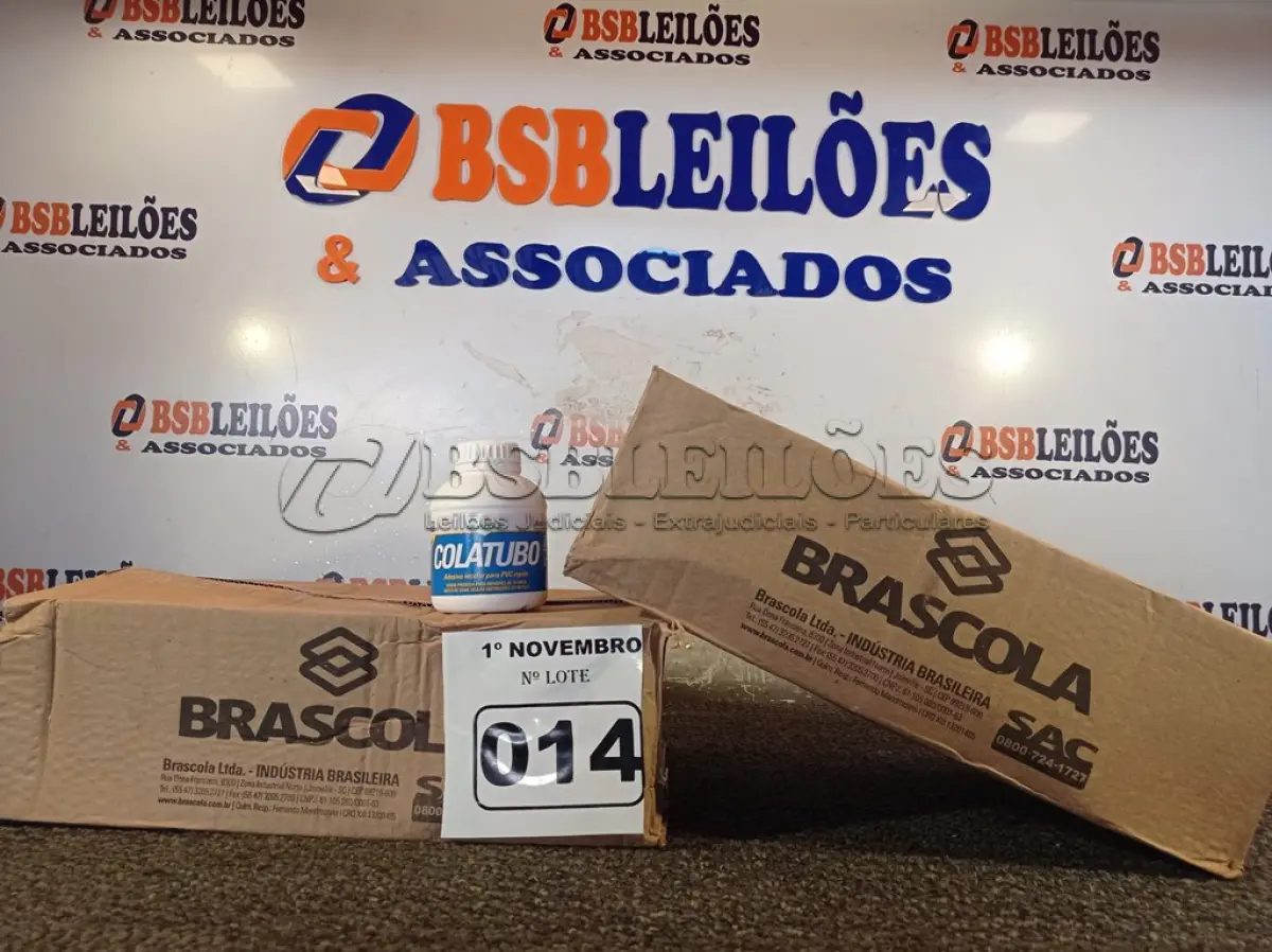 LOTE 014 - 02 CAIXAS COM COLA TUBO ST 175G COM 15 UNIDADES CADA. (NO ESTADO) ATENÇÃO! FAZER A VISITAÇÃO ANTES DE ARREMATAR, NÃO SABEMOS SE FUNCIONA. LEILÃO NÃO TEM GARANTIA E NEM DEVOLUÇÃO, SUJEITO A POSSÍVEIS AVARIAS VISÍVEIS/OCULTAS E/OU AUSÊNCIA DE COMPONENTES.