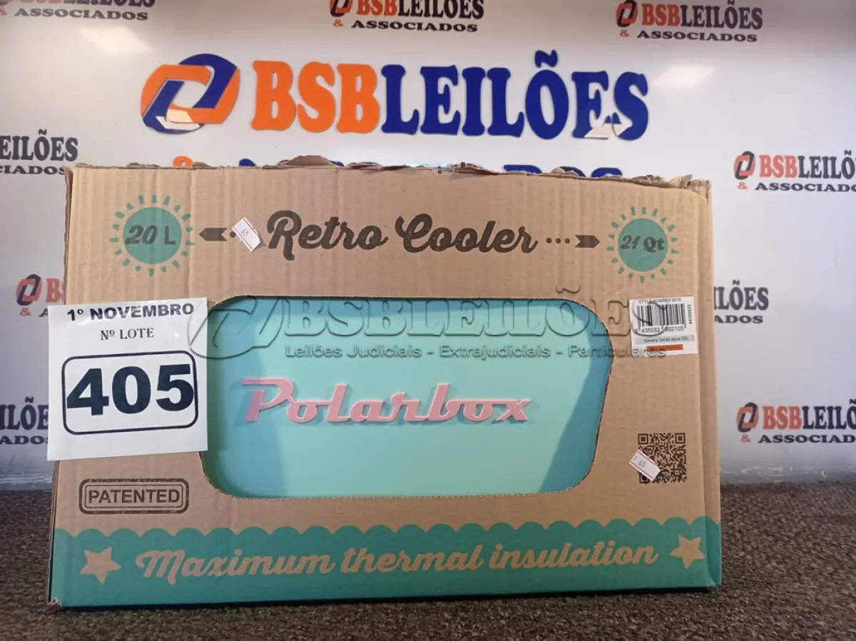 LOTE 405 - 01 COOLER RETRO 20L. (NO ESTADO) ATENÇÃO! FAZER A VISITAÇÃO ANTES DE ARREMATAR, NÃO SABEMOS SE FUNCIONA. LEILÃO NÃO TEM GARANTIA E NEM DEVOLUÇÃO, SUJEITO A POSSÍVEIS AVARIAS VISÍVEIS/OCULTAS E/OU AUSÊNCIA DE COMPONENTES.