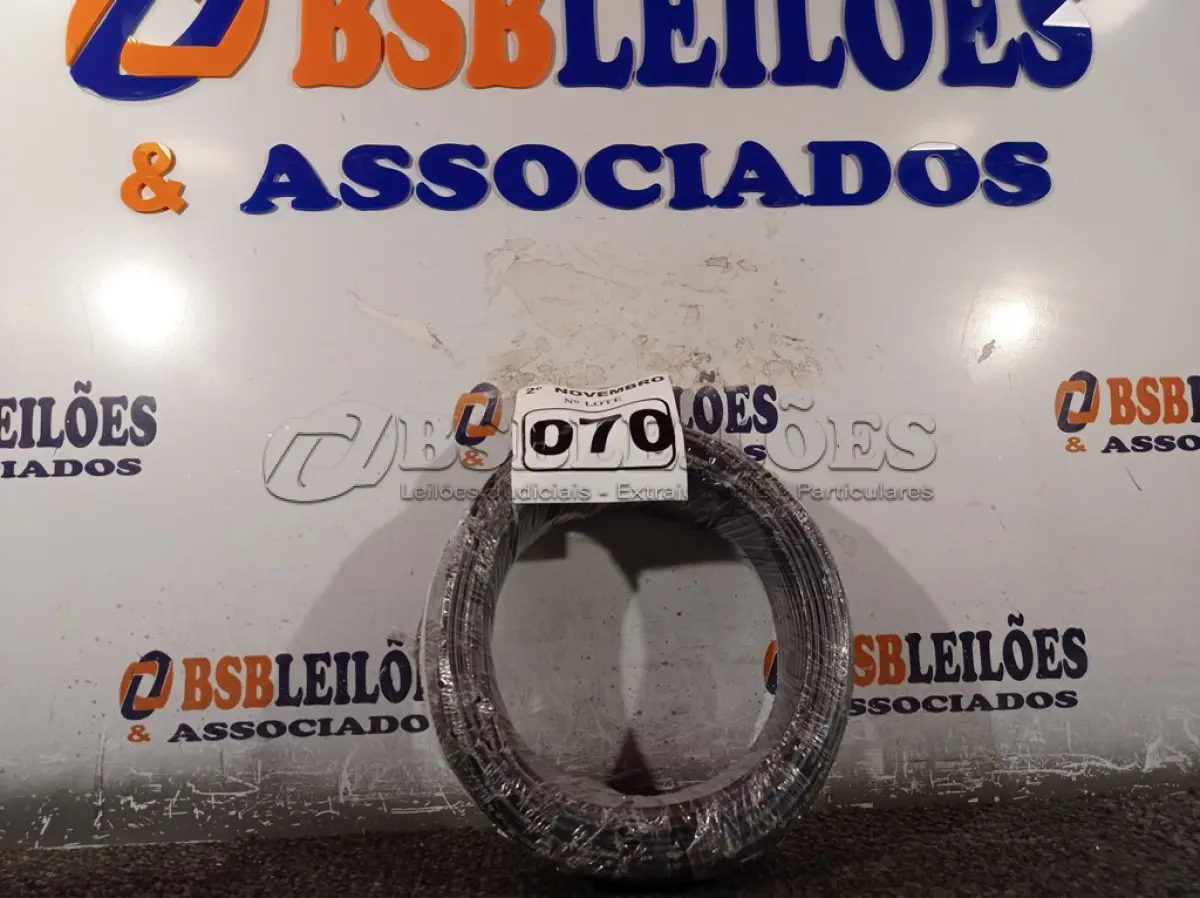 LOTE 070 - 01 ROLO DE CABO FLEXÍVEL 100M 1X2,5MM NA COR PRETA(NOVO). (NO ESTADO) ATENÇÃO! FAZER A VISITAÇÃO ANTES DE ARREMATAR, NÃO SABEMOS SE FUNCIONA. LEILÃO NÃO TEM GARANTIA E NEM DEVOLUÇÃO, SUJEITO A POSSÍVEIS AVARIAS VISÍVEIS/OCULTAS E/OU AUSÊNCIA DE COMPONENTES.