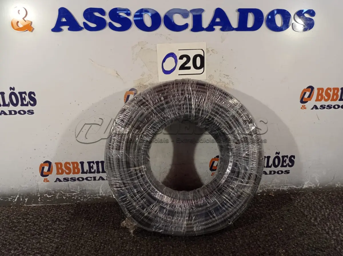 LOTE 020 - 01 ROLO DE CABO FLEXÍVEL 100M 1X10MM COR PRETA STAR BRAZIL COM SELO INMETRO. (NOVO). (NO ESTADO, NÃO SABEMOS SE FUNCIONA. LEILÃO NÃO TEM GARANTIA E NEM DEVOLUÇÃO).