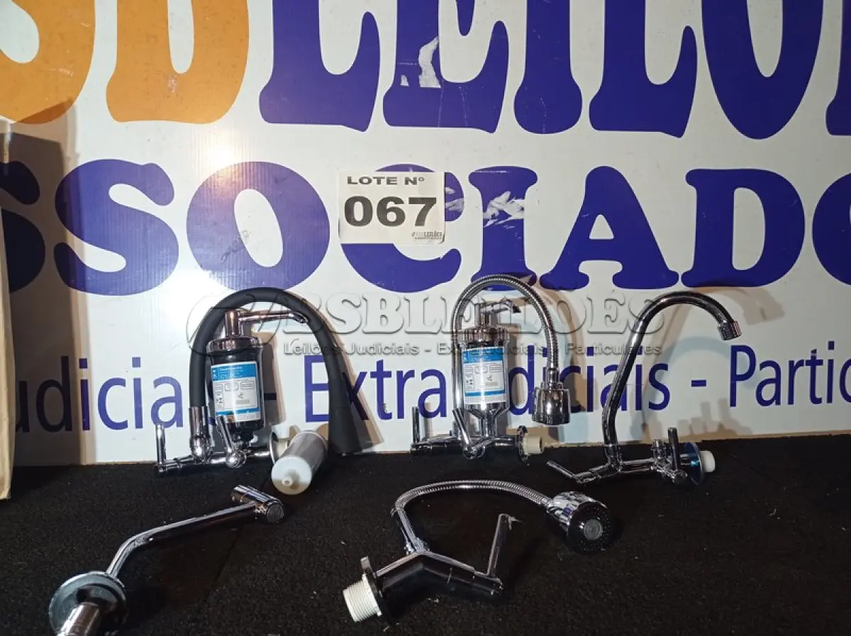 LOTE 067 - 05 – TORNEIRAS DIVERSAS (NO ESTADO, NÃO SABEMOS SE FUNCIONA. LEILÃO NÃO TEM GARANTIA E NEM DEVOLUÇÃO, SUJEITO A POSSÍVEIS AVARIAS VISÍVEIS/OCULTAS E/OU AUSÊNCIA DE COMPONENTES)