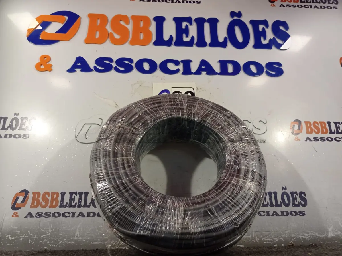 LOTE 020 - 01 ROLO DE CABO FLEXÍVEL 100M 1X10MM COR PRETA STAR BRAZIL COM SELO INMETRO. (NOVO). (NO ESTADO, NÃO SABEMOS SE FUNCIONA. LEILÃO NÃO TEM GARANTIA E NEM DEVOLUÇÃO).