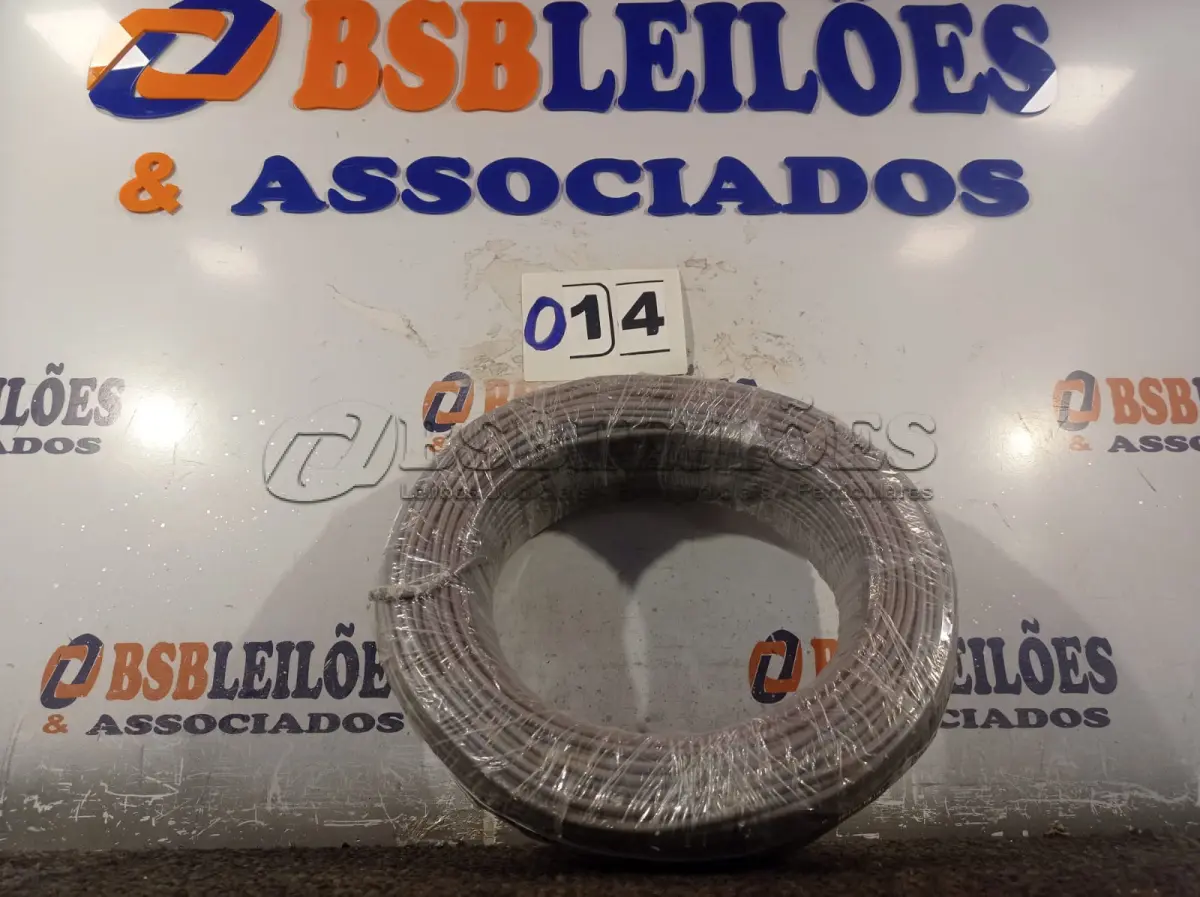 LOTE 014 - 01 ROLO DE CABO FLEXÍVEL 100M 1X4MM COR CINZA STAR BRAZIL COM SELO INMETRO. (NOVO). (NO ESTADO, NÃO SABEMOS SE FUNCIONA. LEILÃO NÃO TEM GARANTIA E NEM DEVOLUÇÃO).
